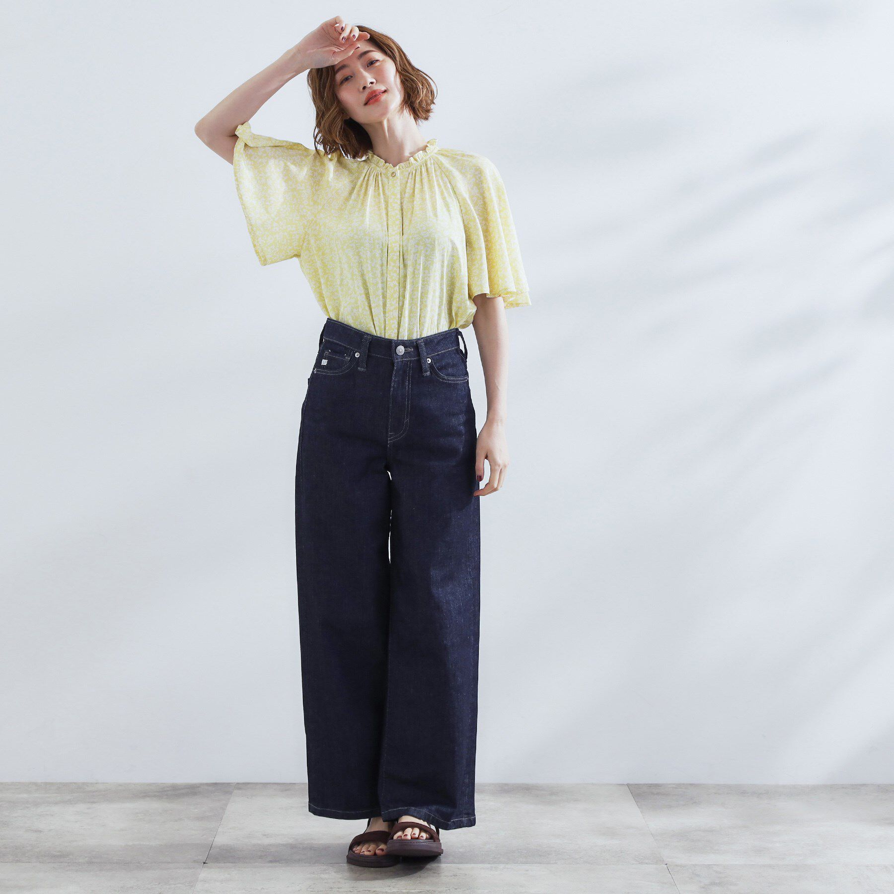 grove「【洗える/お仕事/二の腕カバー】ヴィンテージサテンブラウス」|シャツ・ブラウス|