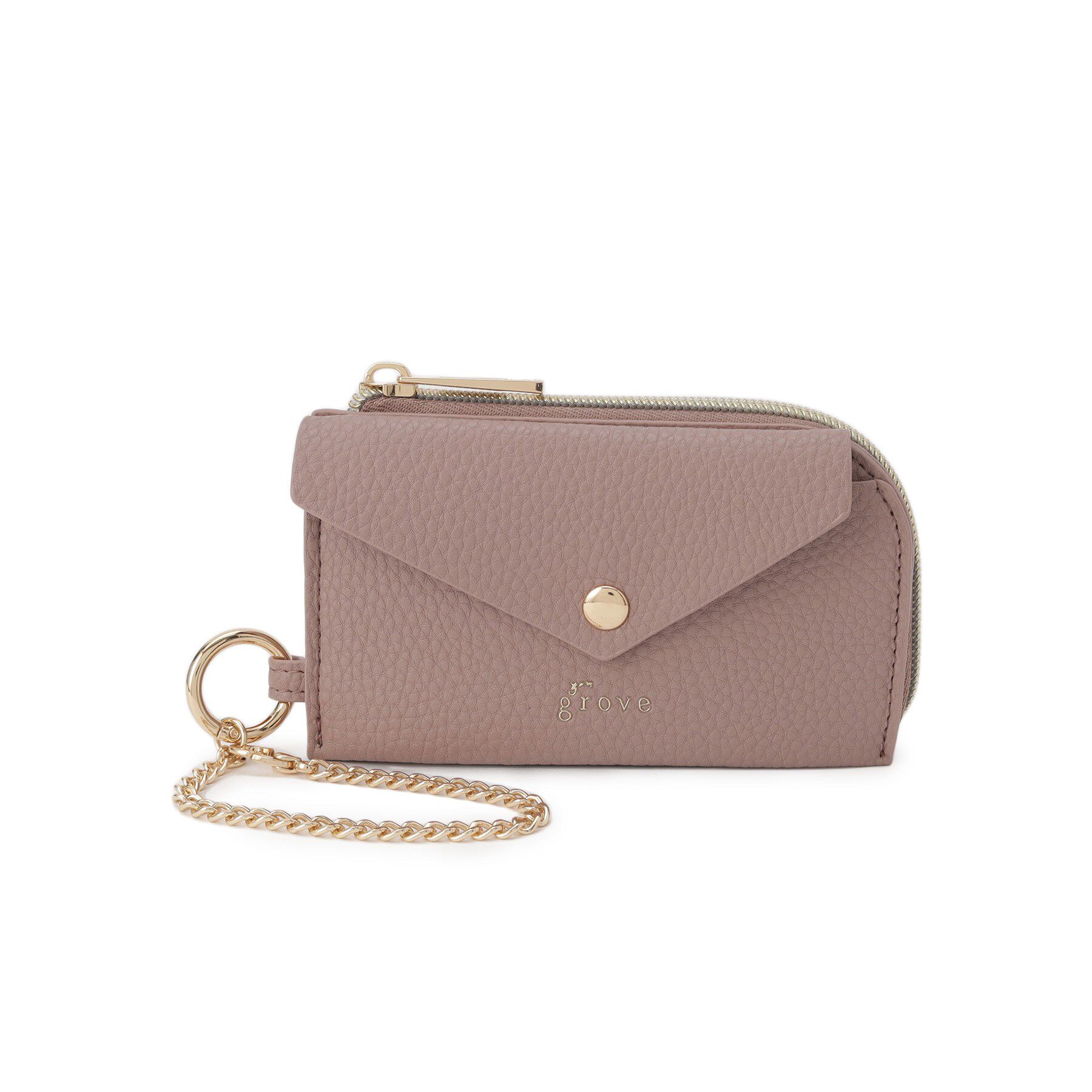 grove「フラップパスカードチェーンポーチ」|ポーチ|