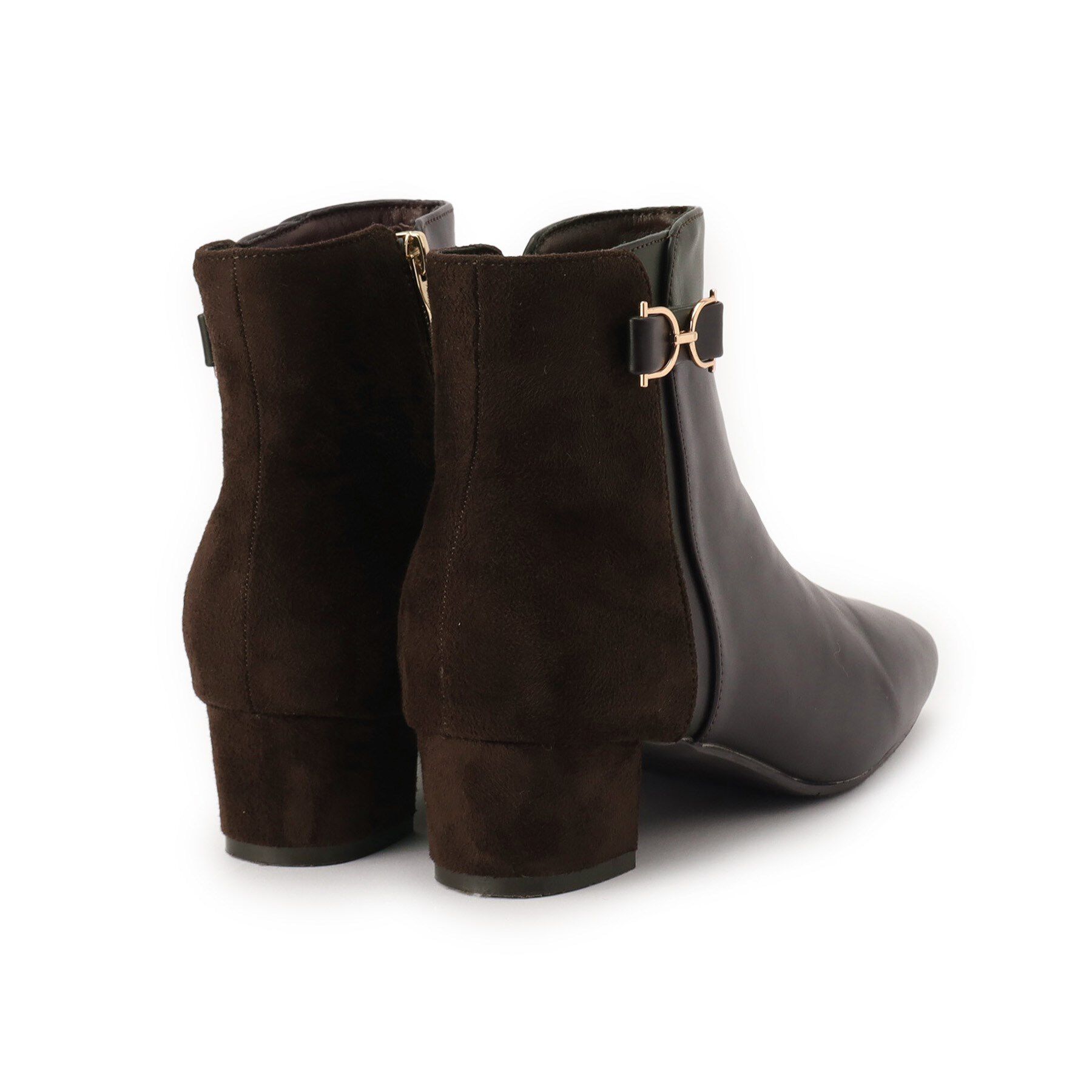 grove「【人間工学/優しい履き心地】メタルビットショートブーツ」|ショートブーツ|