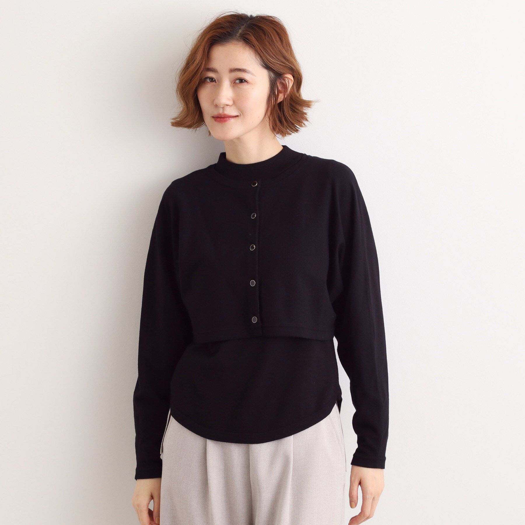 grove「【2WAY】ニット＆クロップドカーディガン」|その他|