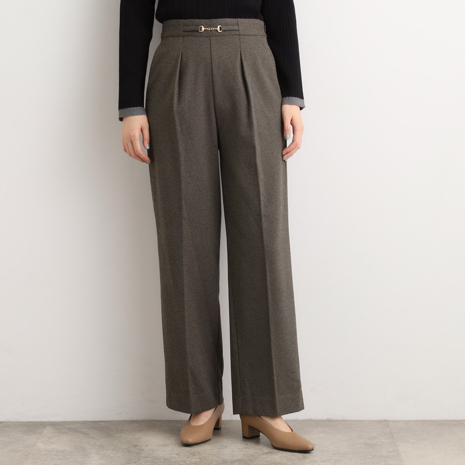 grove「フロントビットカルゼワイドパンツ」|その他|