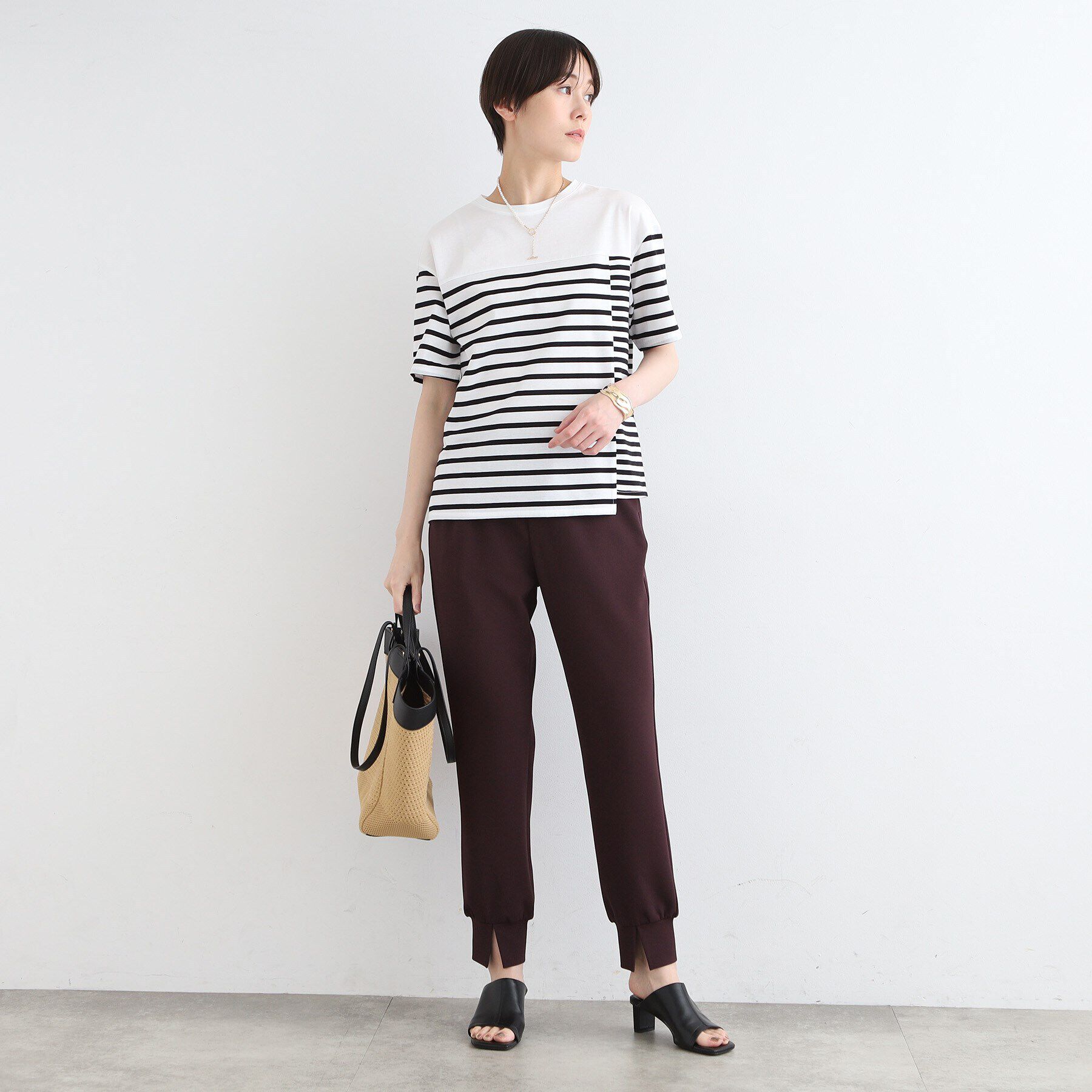 INDIVI「【洗える／UVケア／トレンド】ジョグパンツ」|その他|