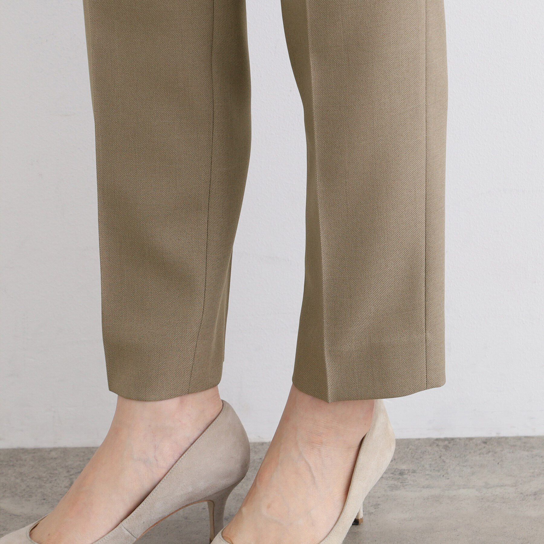 INDIVI「【洗える／UVケア／定番スーツ】ウール調テーパードパンツ」|スーツ|