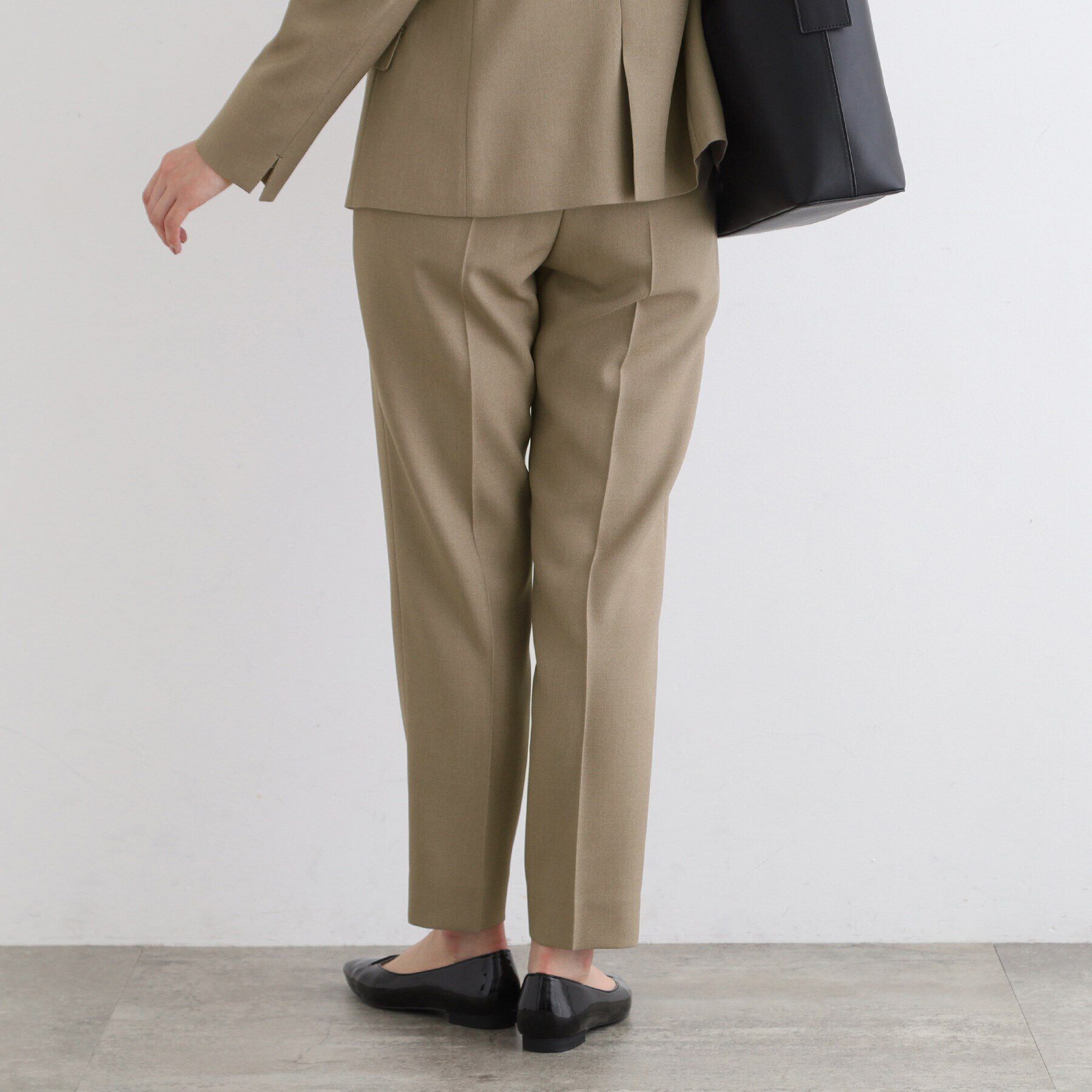 INDIVI「【洗える／UVケア／定番スーツ】ウール調テーパードパンツ」|スーツ|