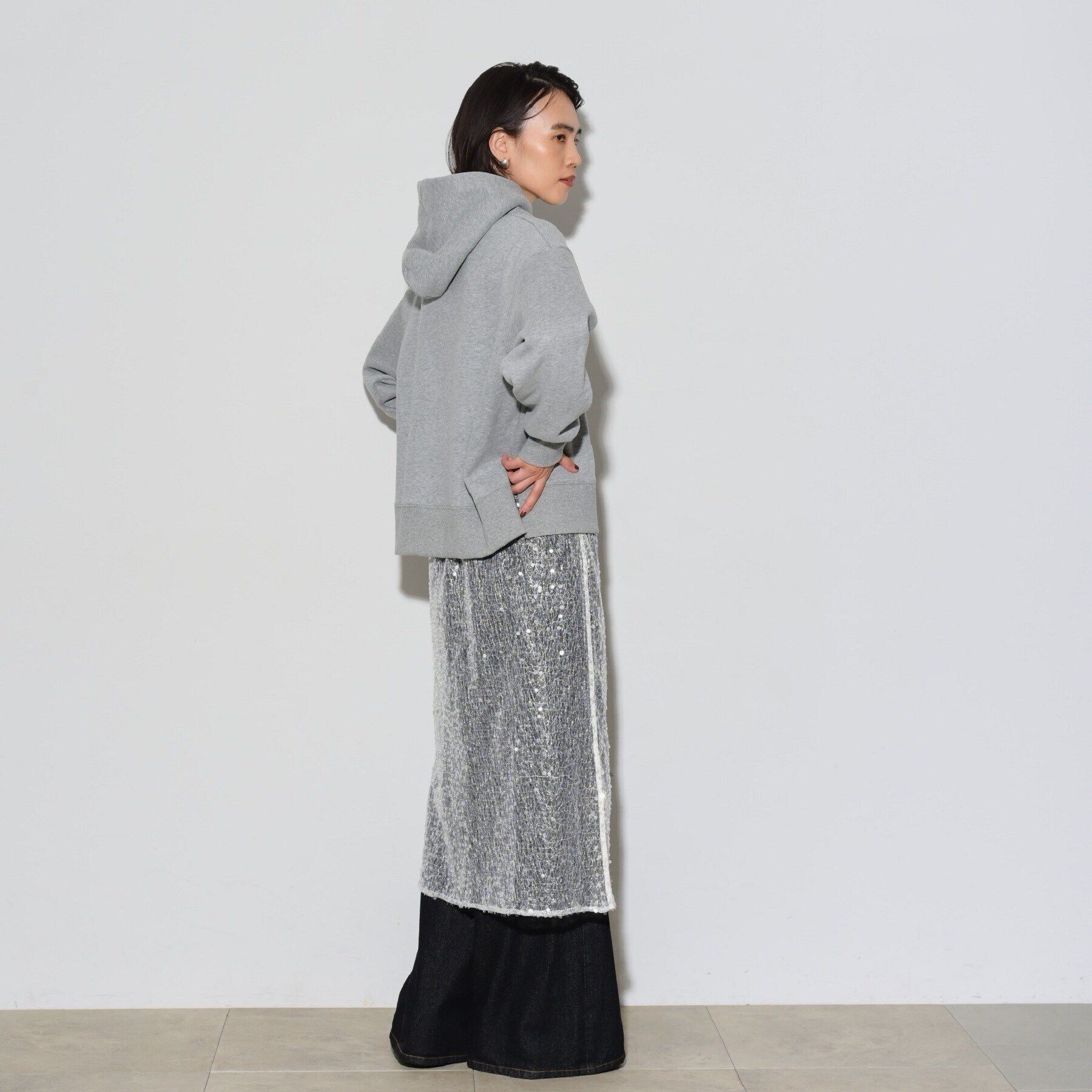 GALLEST「スパンコールレイヤードスカート」|スカート|