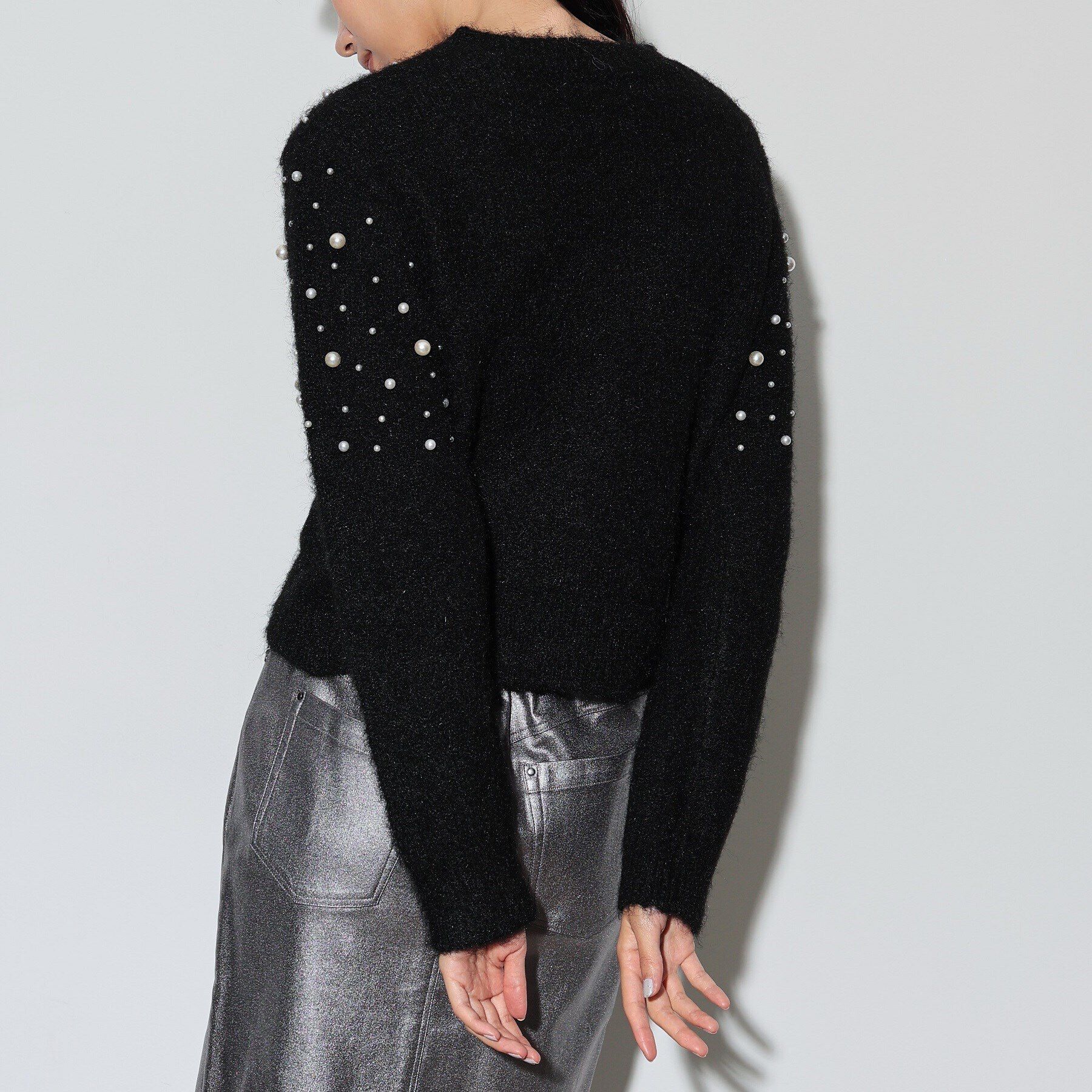 GALLEST「クルーネックパール調ニット」|ニット・セーター|