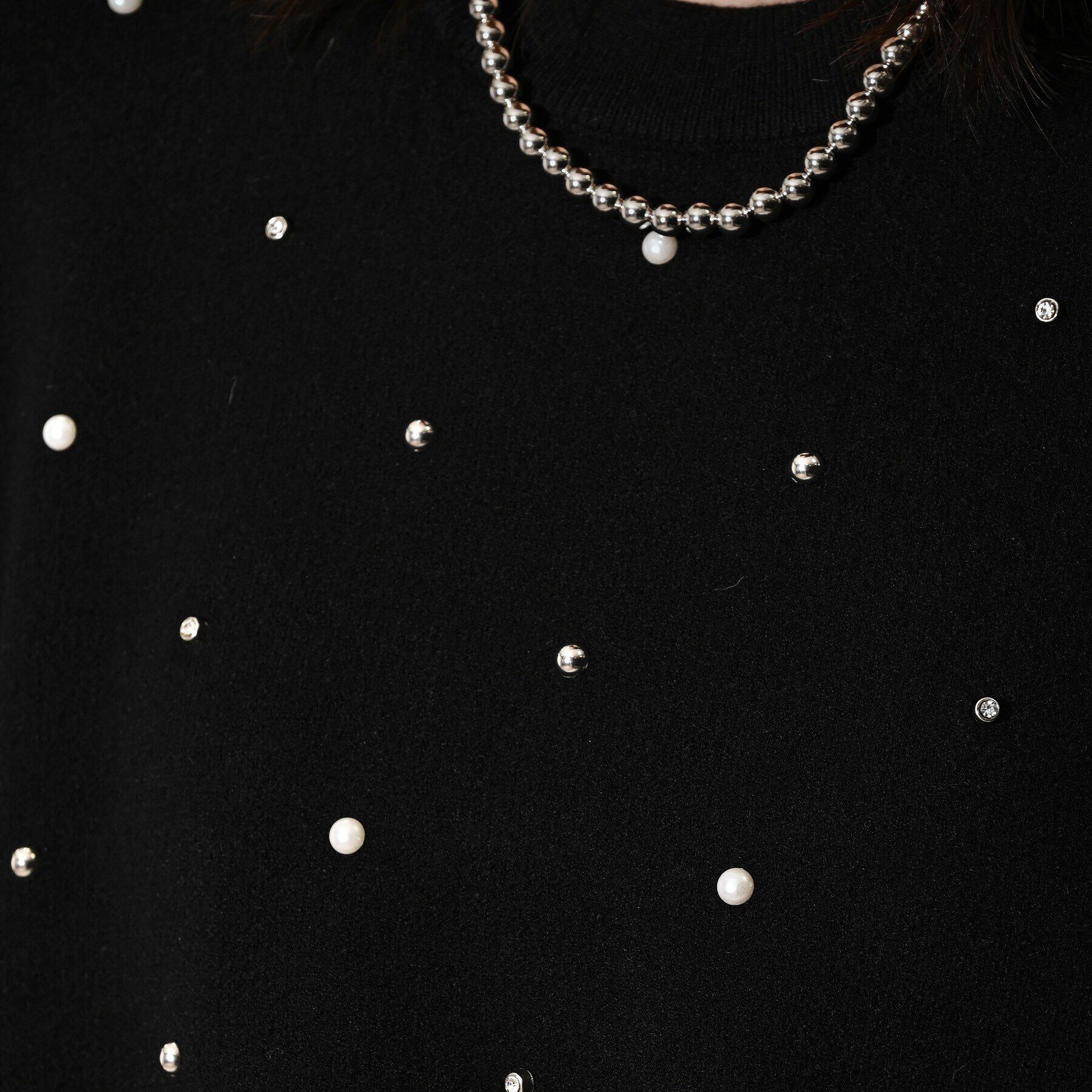 GALLEST「MIXビジューニット」|ニット・セーター|