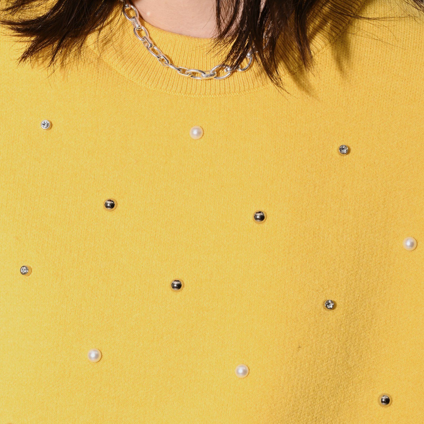 GALLEST「MIXビジューニット」|ニット・セーター|