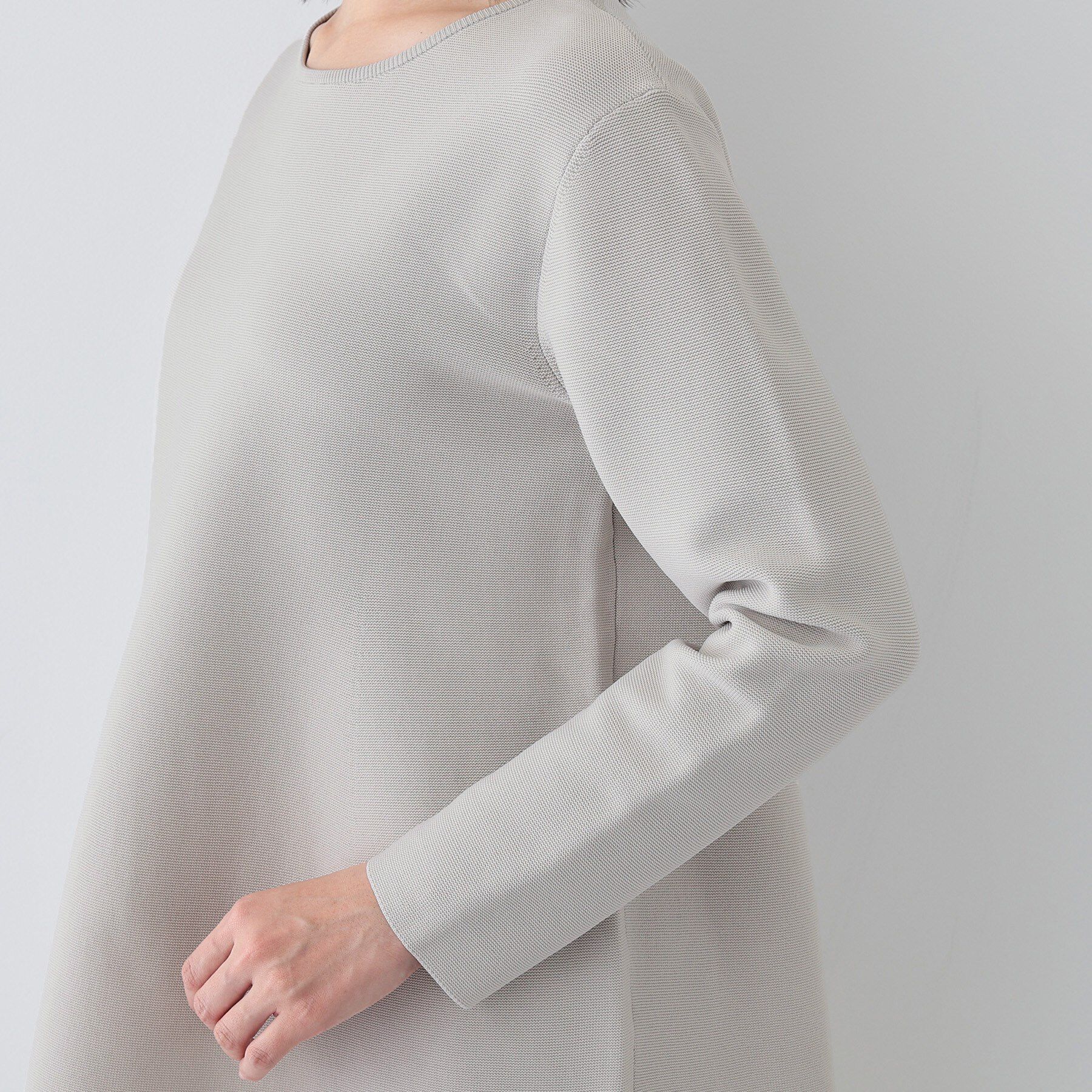 INDIVI「【洗える／軽量】美シルエット ペプラムニット」|ニット・セーター|