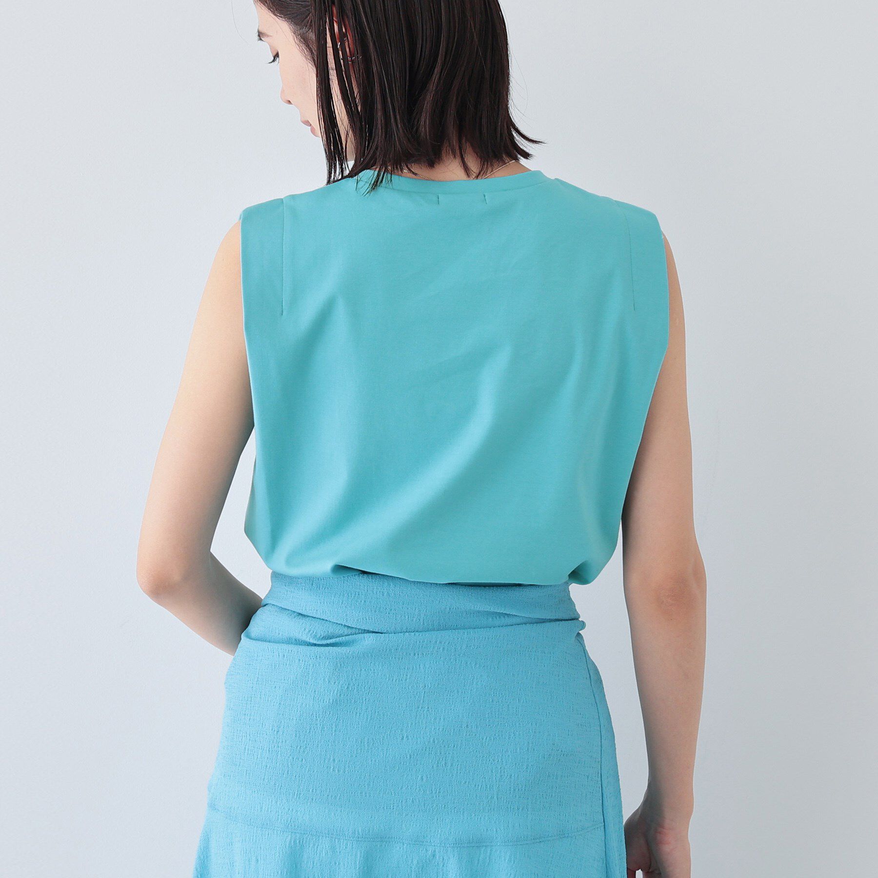 INDIVI「【洗える】きれいめノースリーブトップス」|Tシャツ・カットソー|