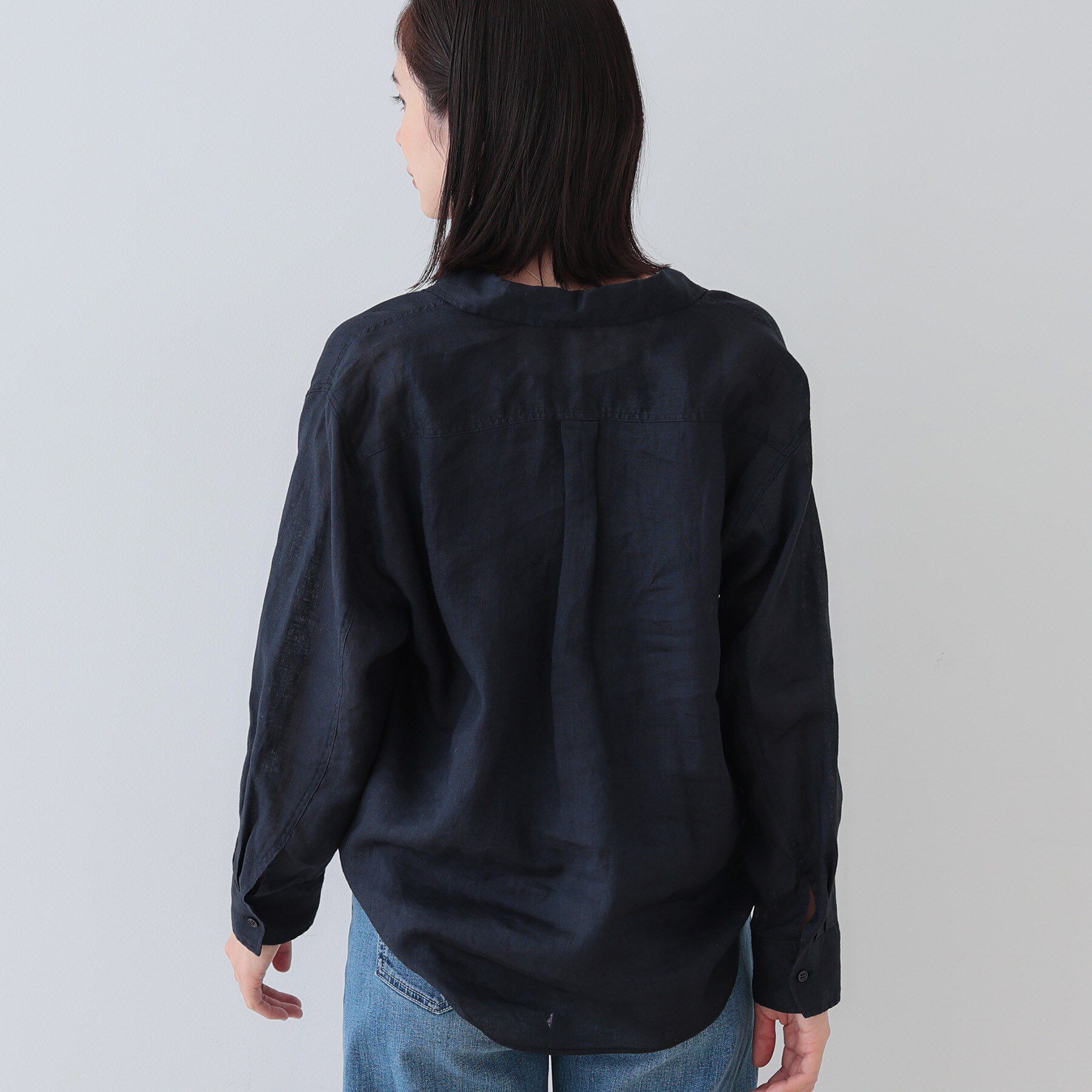 INDIVI「【毎年人気！／フレンチリネン】ベーシックシャツ」|シャツ・ブラウス|