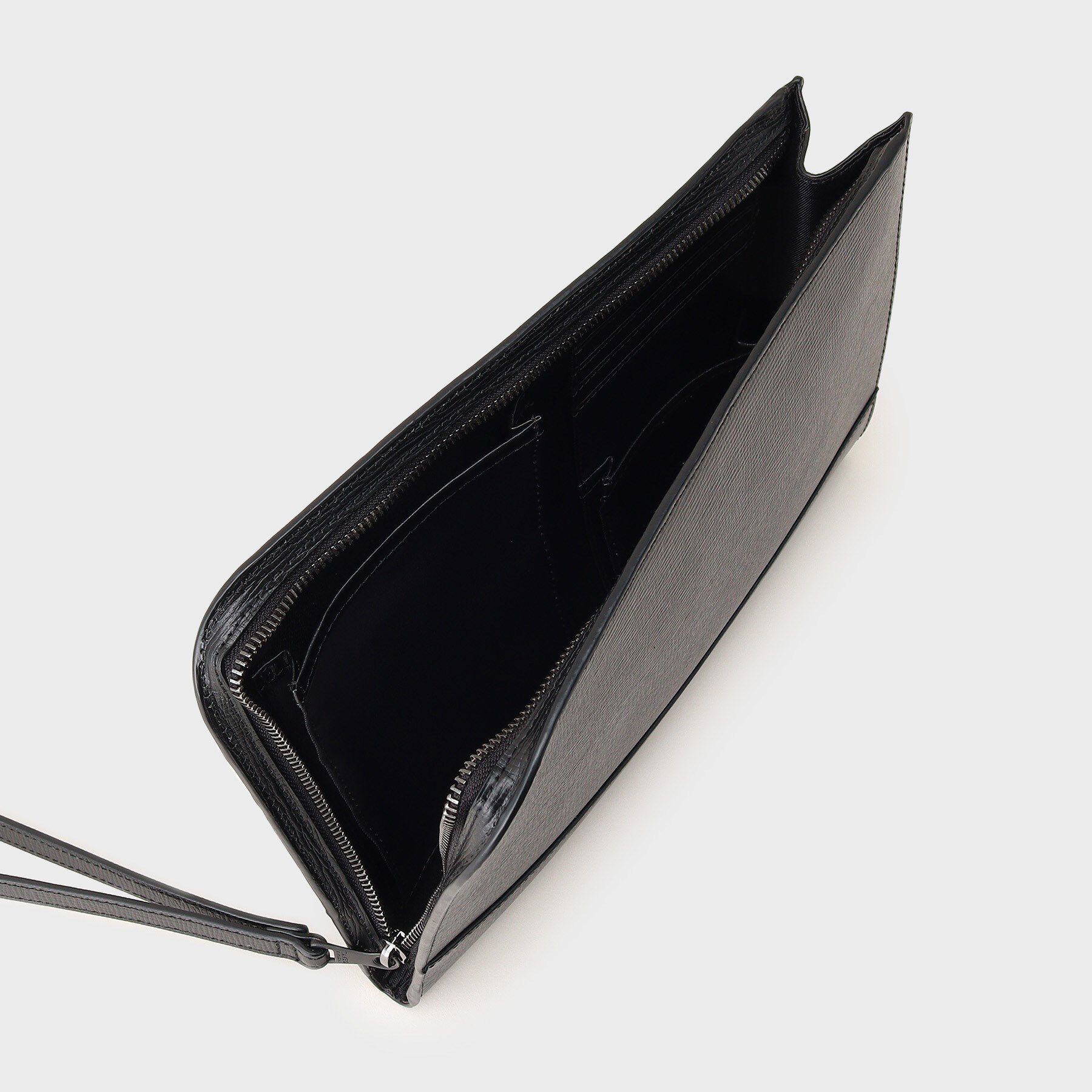 TAKEO KIKUCHI「【冠婚葬祭】ブラックレザー クラッチバッグ」|クラッチバッグ|