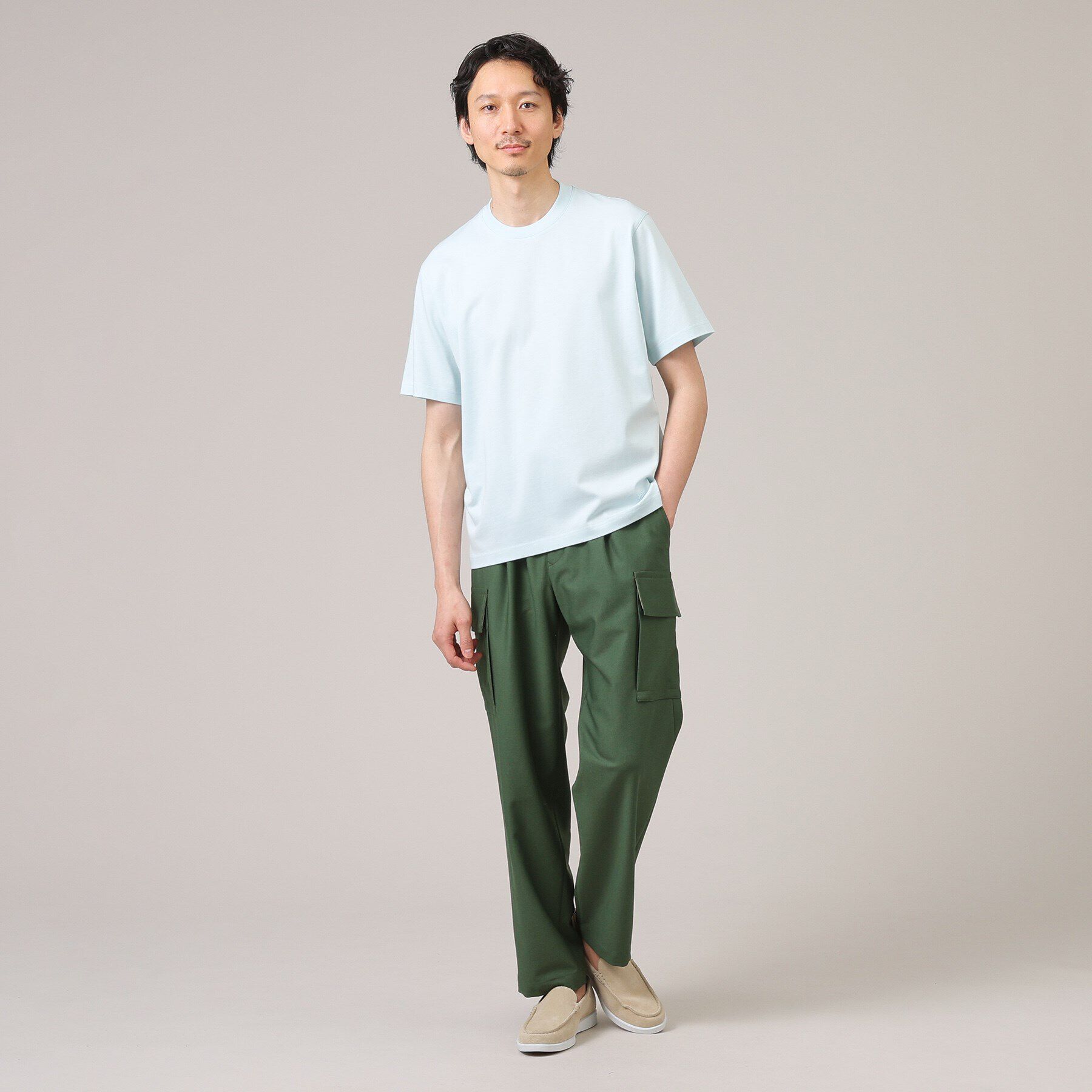 TAKEO KIKUCHI「【抗菌防臭】ジャケットインナー 半袖 カットソー」|Tシャツ・カットソー|