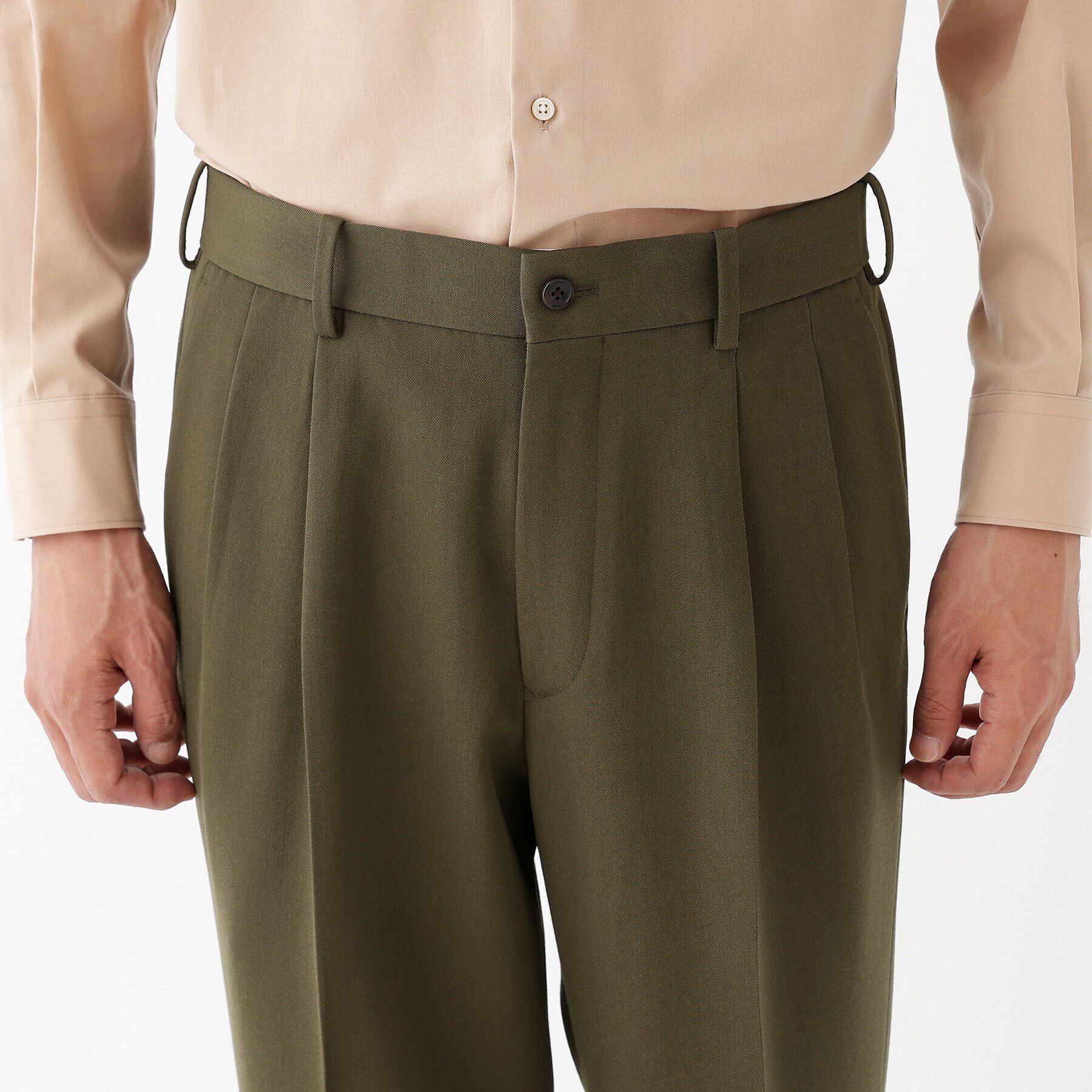 TAKEO KIKUCHI「【THE FLAGSHIP】ギャバ ダブル パンツ」|その他|