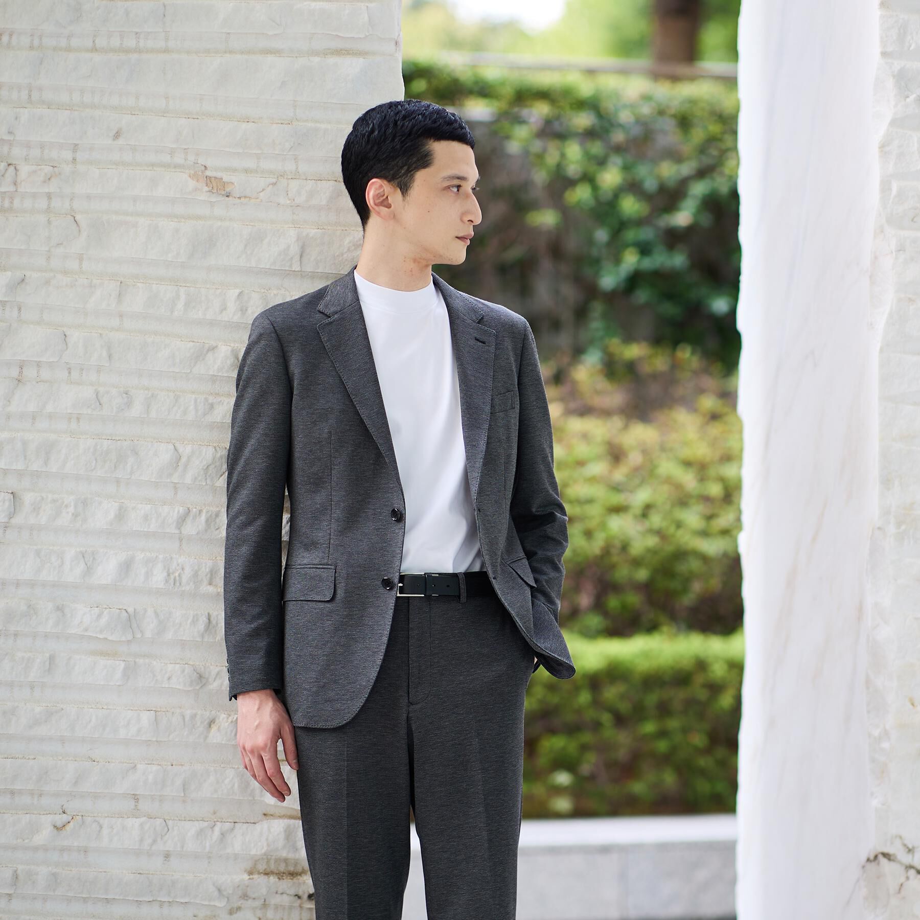 TAKEO KIKUCHI「【None Of Stress】アクティブジャージ 千鳥 ジャケット」|テーラードジャケット|