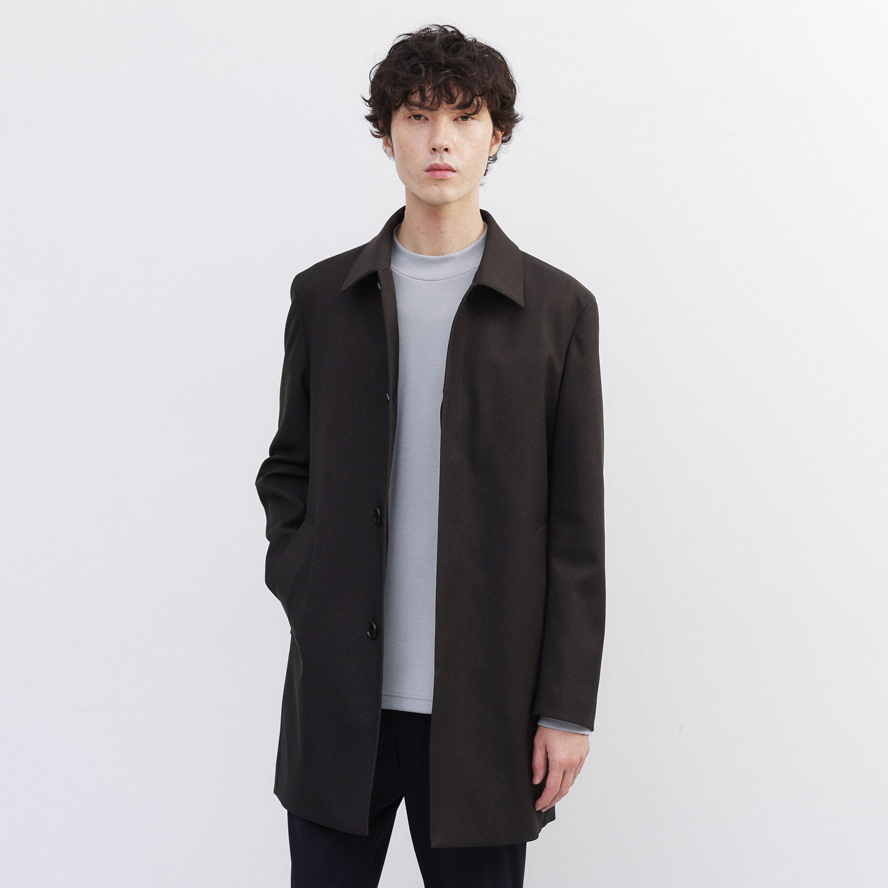 TAKEO KIKUCHI「【ダウンライナー付き】メランジ ステンカラー コート」|ステンカラーコート|