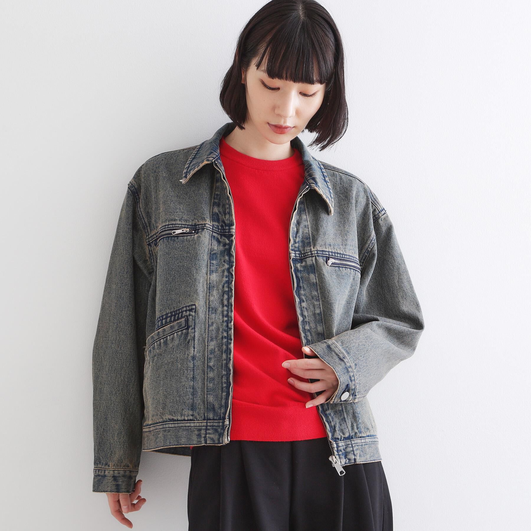 tk.TAKEO KIKUCHI「デニムブルゾン」|デニムジャケット|