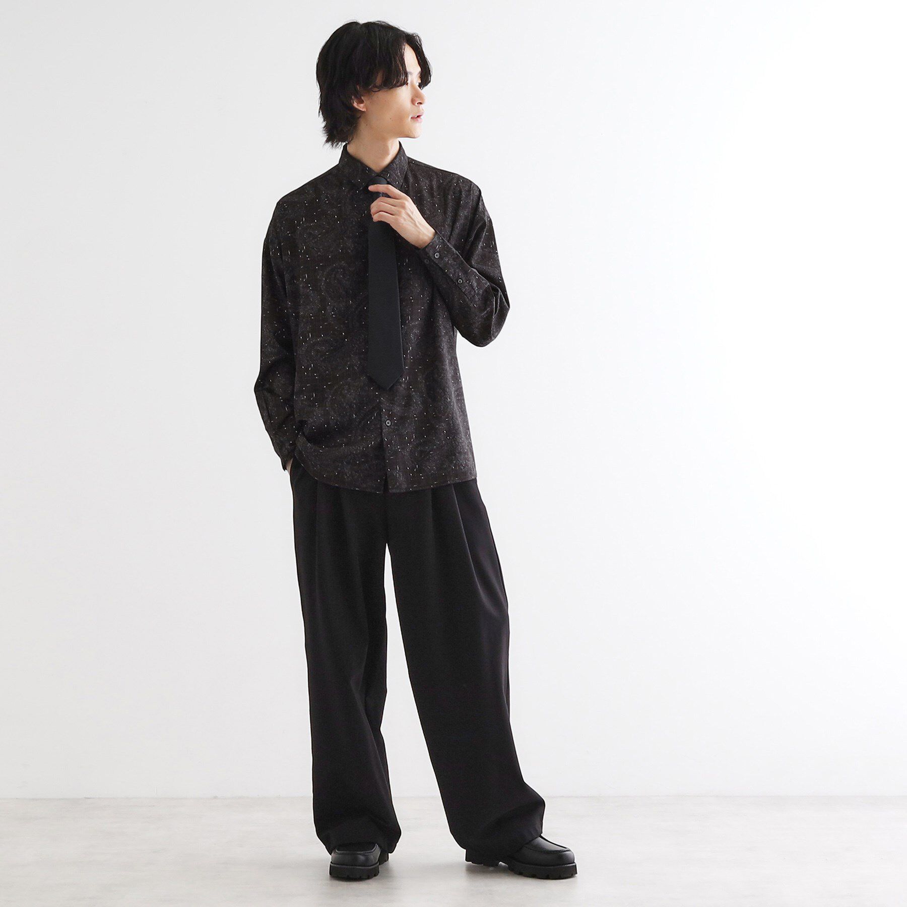 tk.TAKEO KIKUCHI「【ネクタイ付】チェックオンペイズリージャカードシャツ」|シャツ・ブラウス|