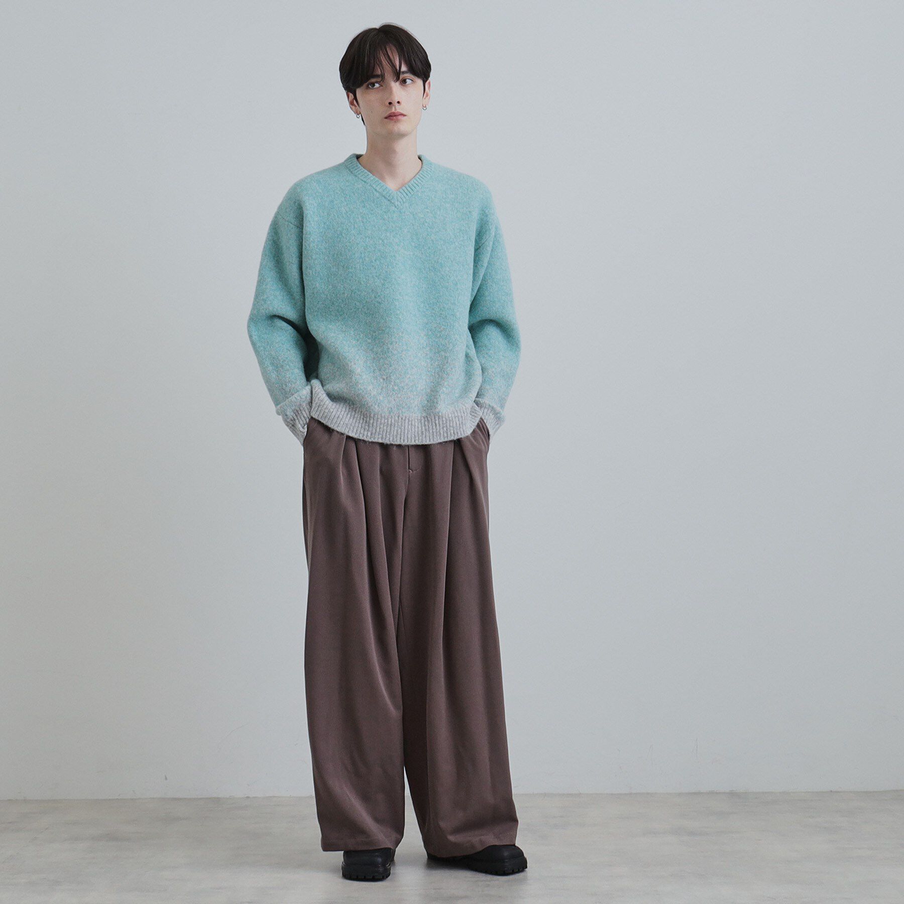 tk.TAKEO KIKUCHI「ミスティーシャギーVネックニット」|ニット・セーター|