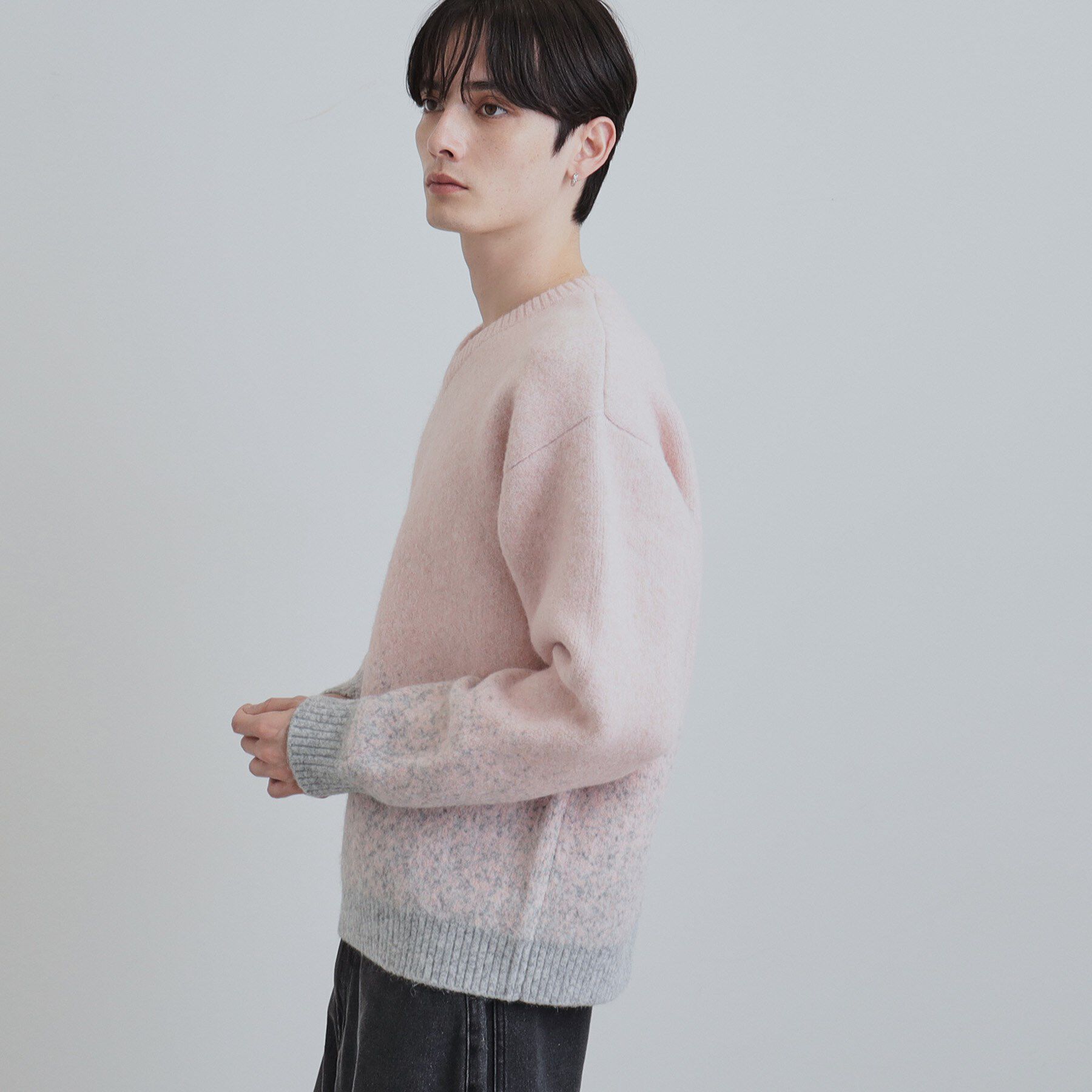 tk.TAKEO KIKUCHI「ミスティーシャギーVネックニット」|ニット・セーター|