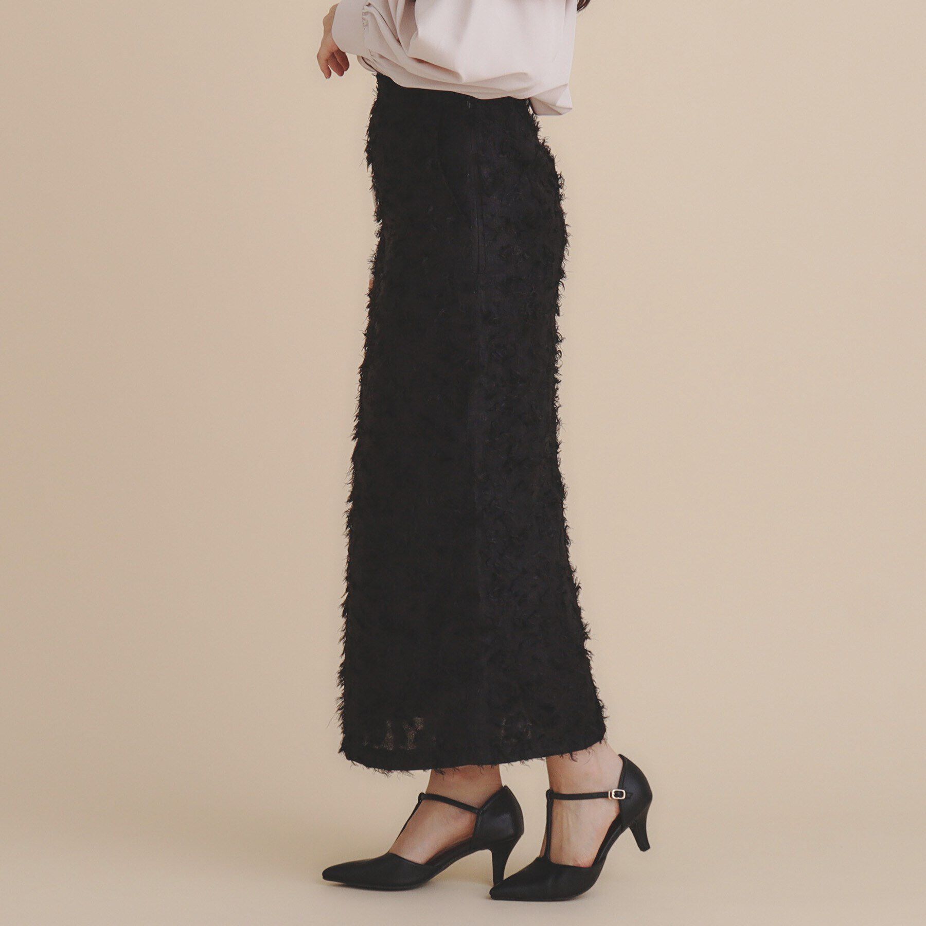 index「《美人百花掲載》カットジャカードタイトスカート/セットアップ対応【洗濯機洗い可】」|スカート|