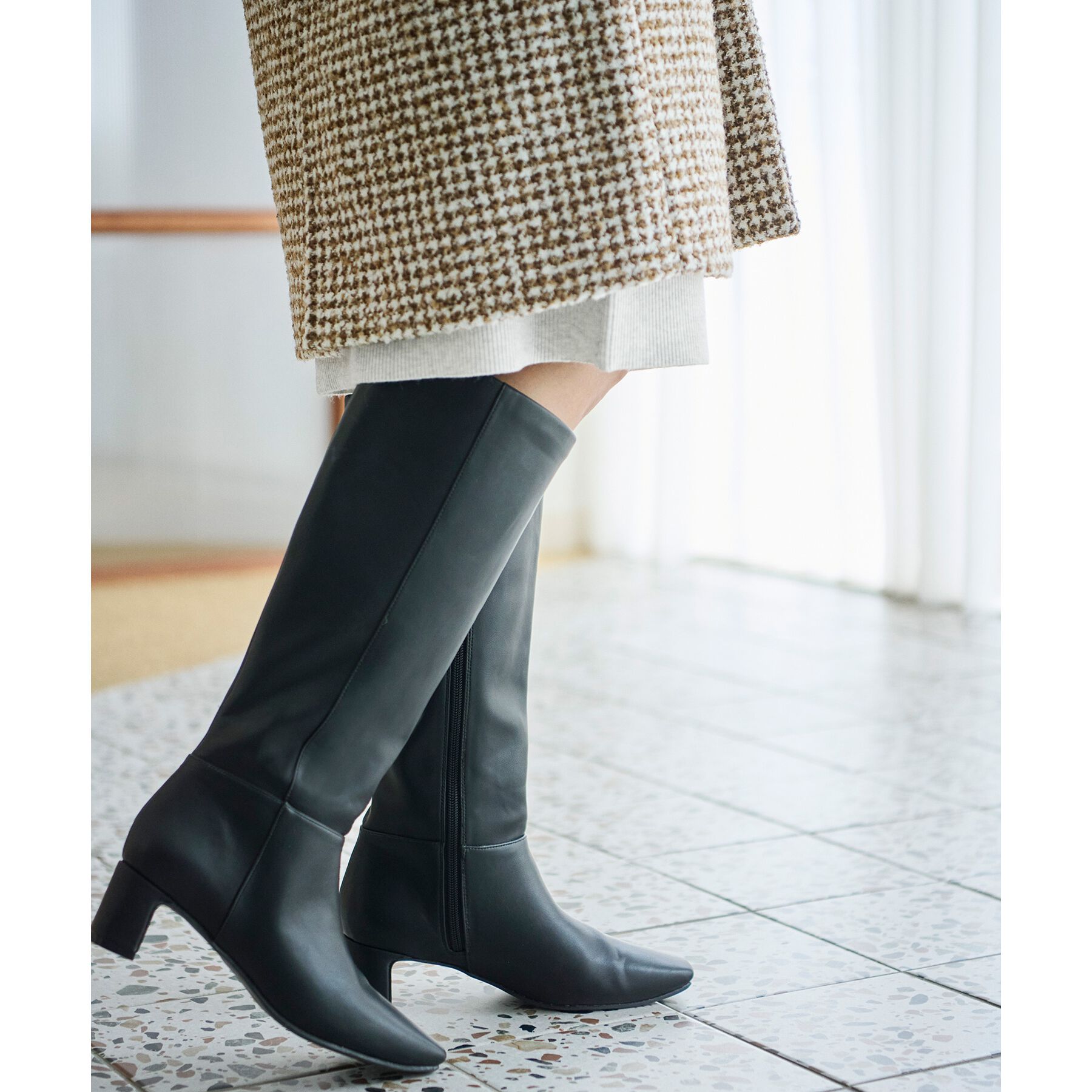 index「レザー調ロングブーツ」|ショートブーツ|