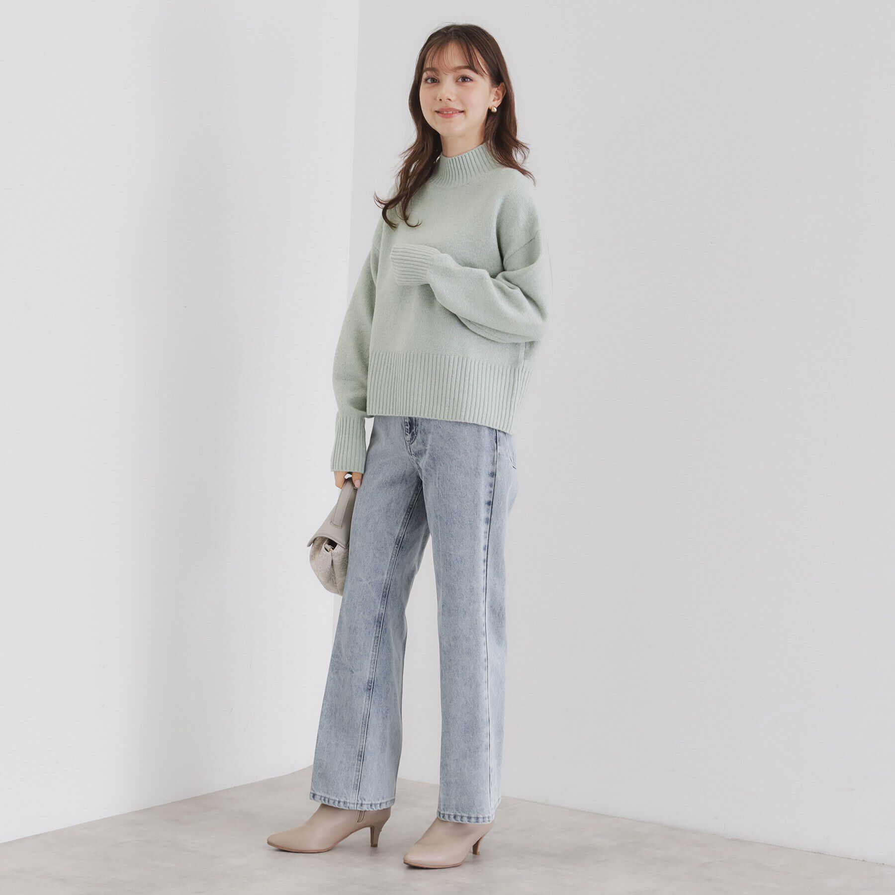 index「《5color/S-LLsize》ミックスカラーラメハイネックニット【洗濯機洗い可】」|ニット・セーター|