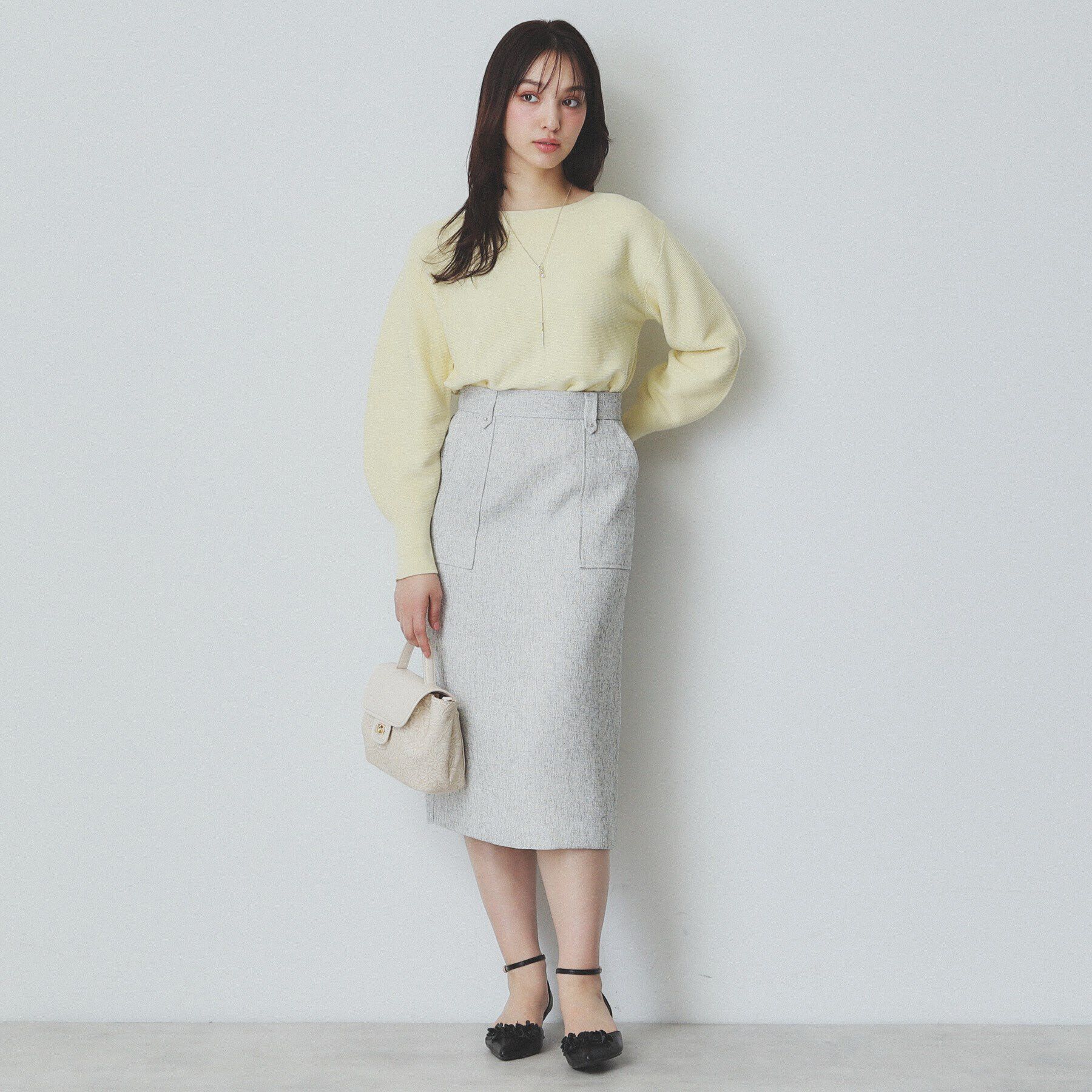 index「《6color》ガーターボートネックニット【UV/洗濯機洗い可】」|ニット・セーター|