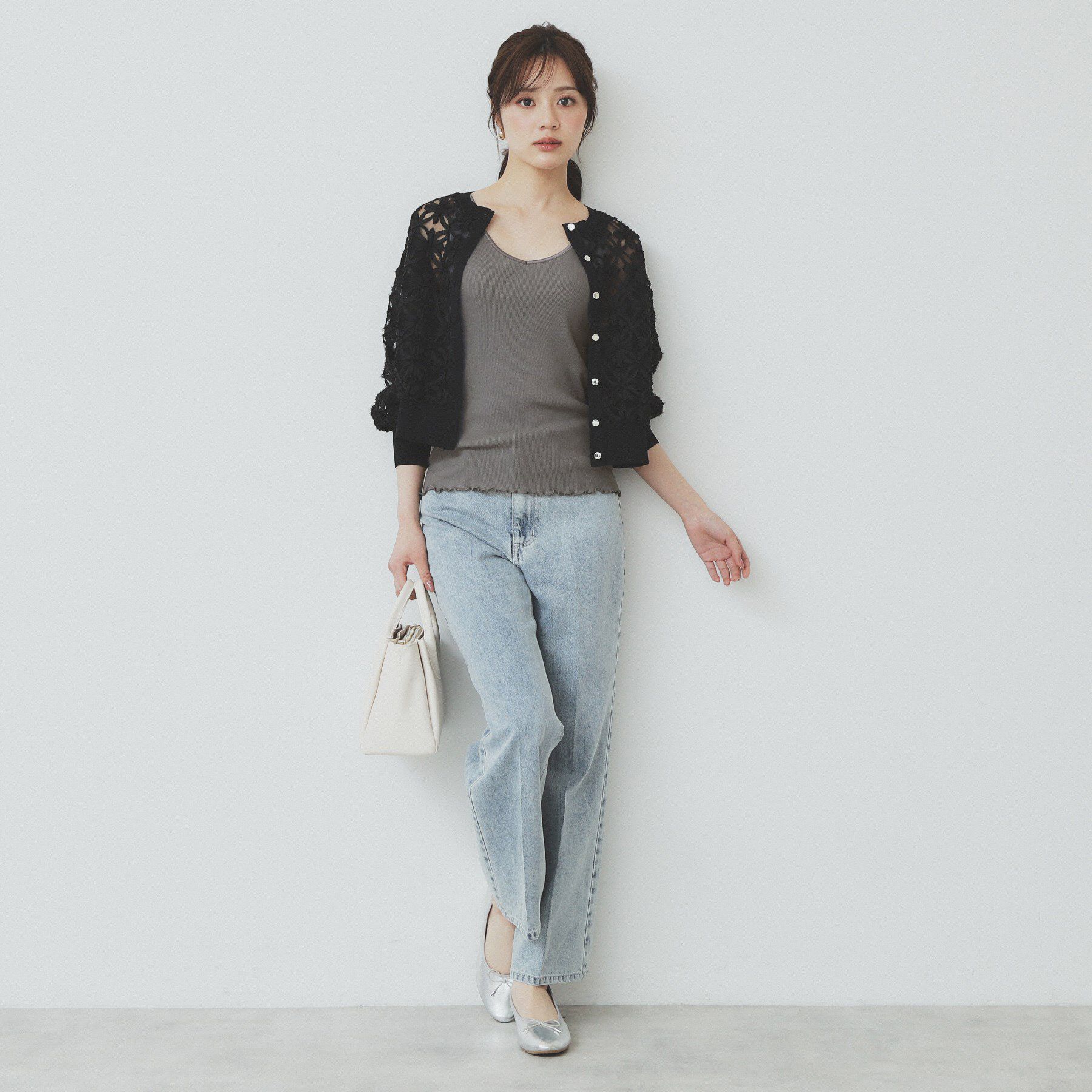 index「前後2WAY サテンパイピングリブタンクトップ【洗濯機洗い可】」|キャミソール|