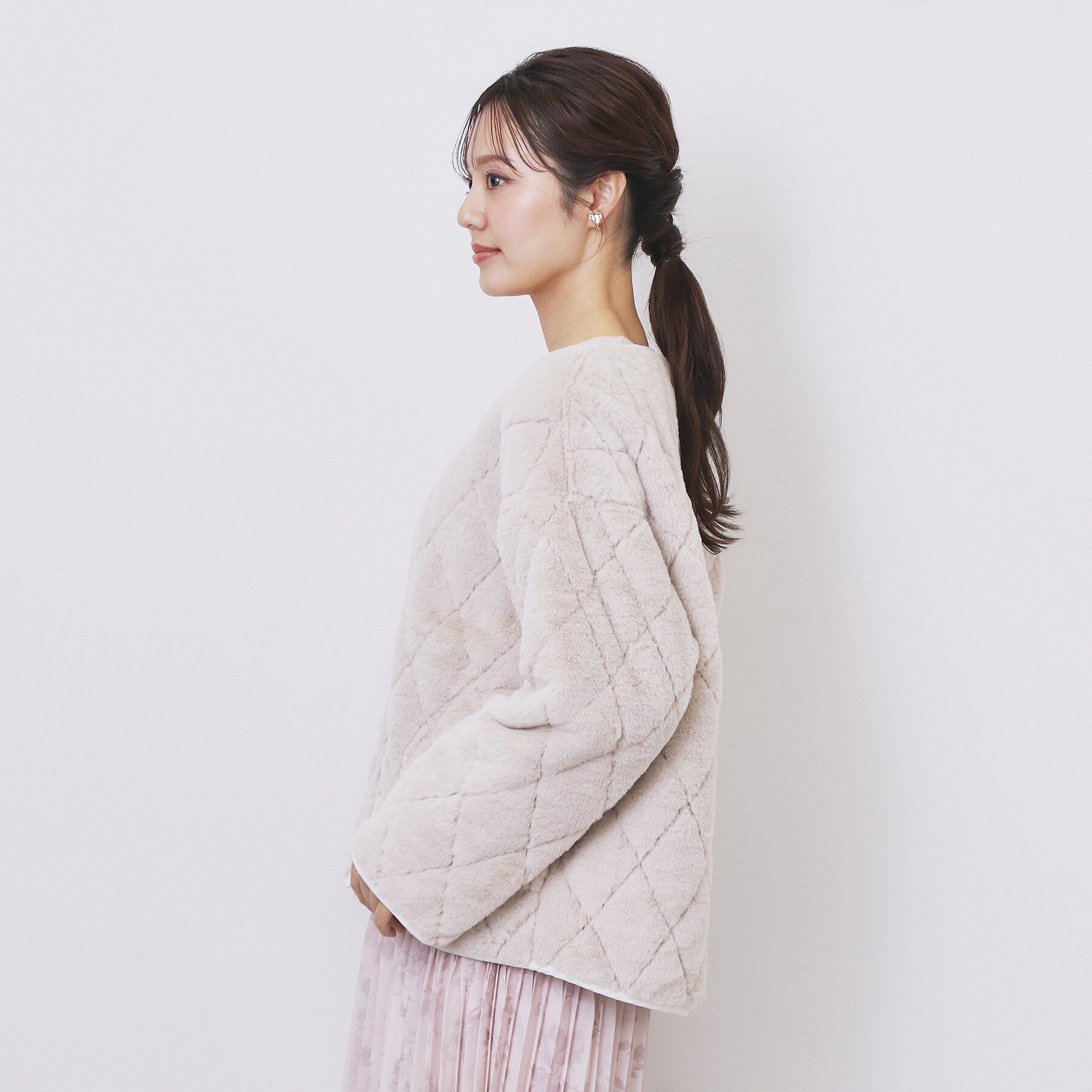 index「リバーシブル キルティングファーブルゾン【洗濯機OK】」|ブルゾン・スタジャン|