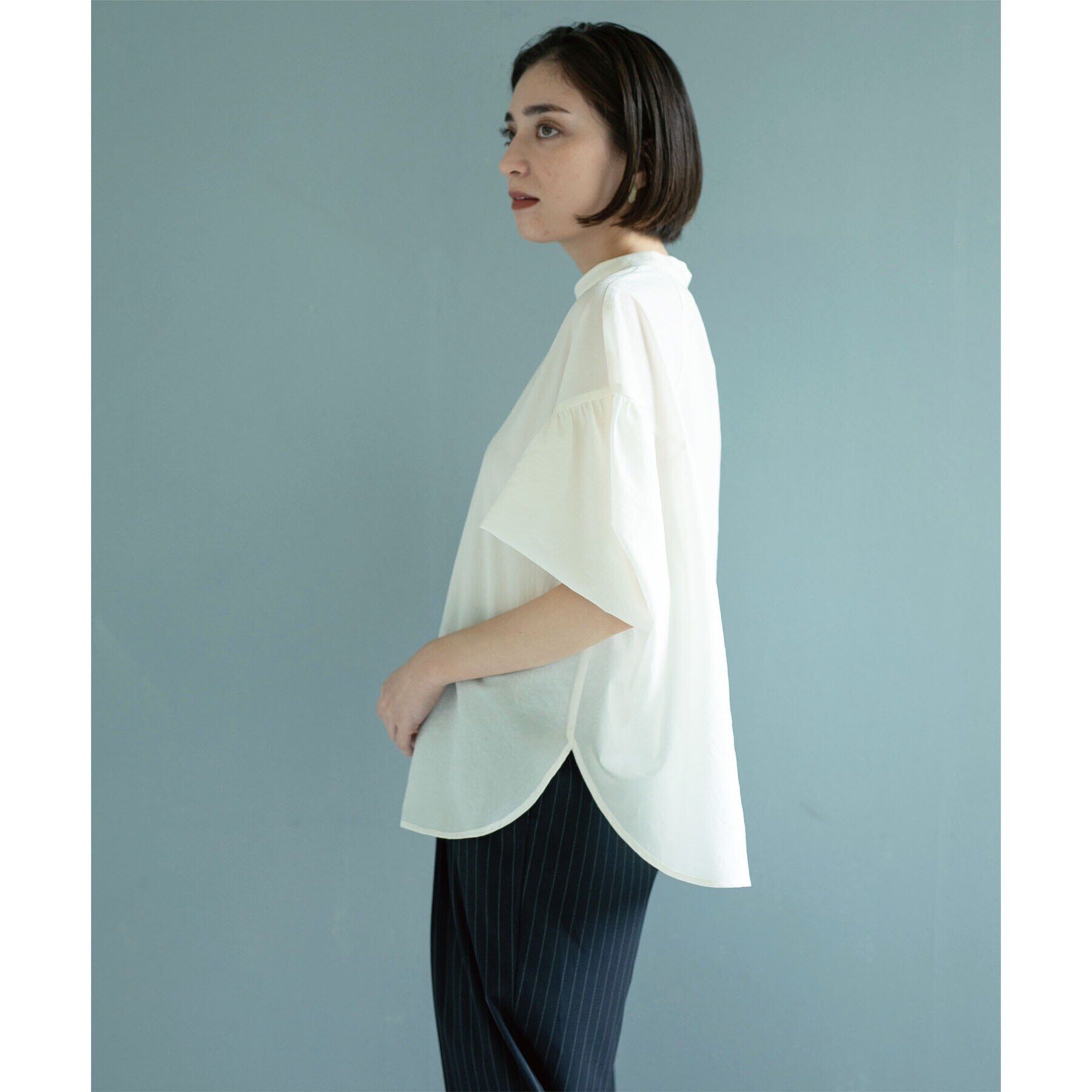 OPAQUE.CLIP「スキッパードルマンブラウス【洗濯機洗い可】」|シャツ・ブラウス|