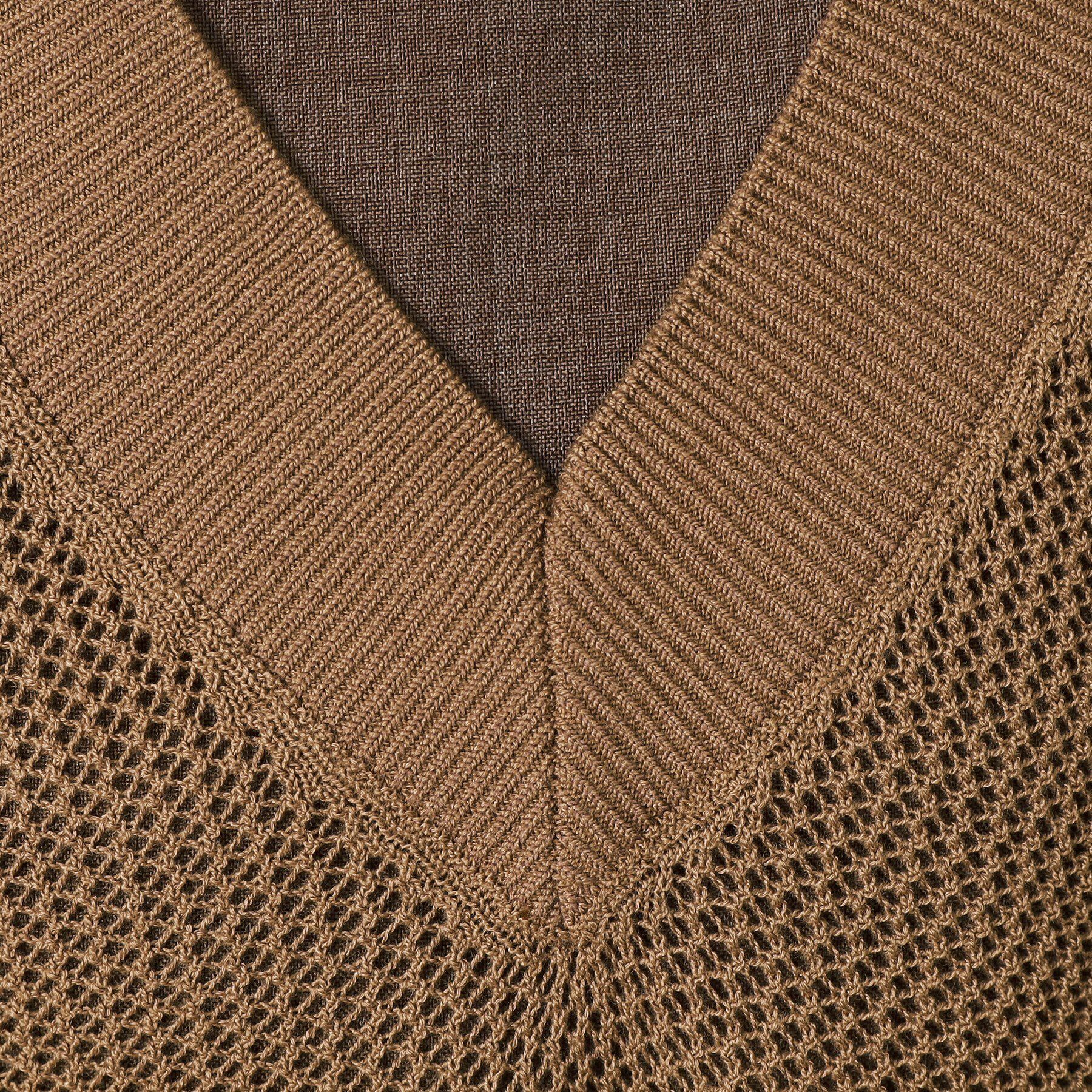 OPAQUE.CLIP「【ツインセット】メッシュニット&times;ノースリーブワンピース【洗濯機洗い可】」|ワンピース|