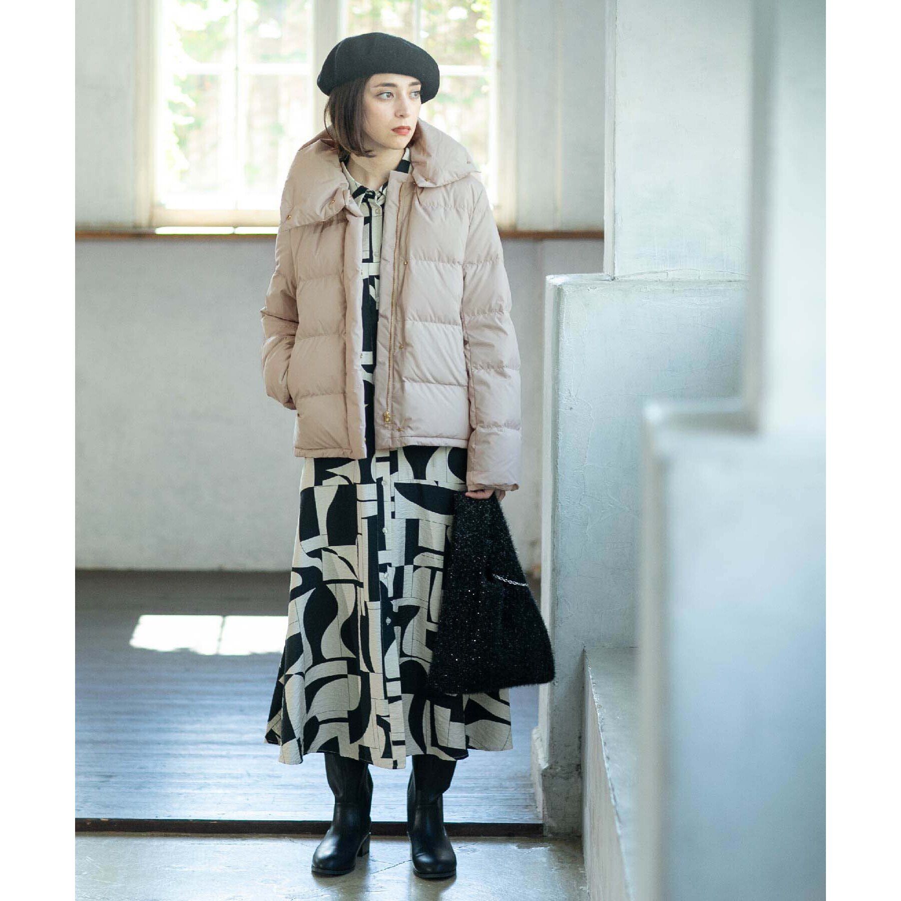 OPAQUE.CLIP「《SS-LLsize》襟取り外し可/ショートダウンジャケット【洗濯機洗い可/撥水/防風/抗菌加工】」|ダウン|