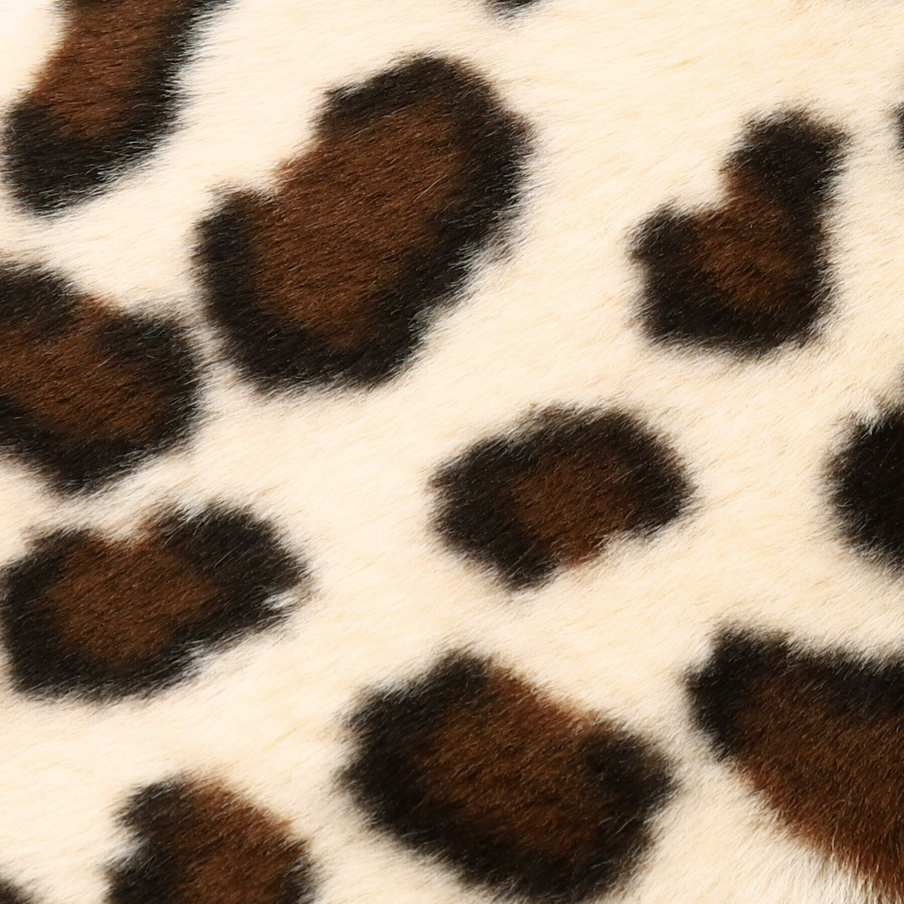 OPAQUE.CLIP「【マグネット仕様】レオパード柄フェイクファーミニティペット」|ストール|