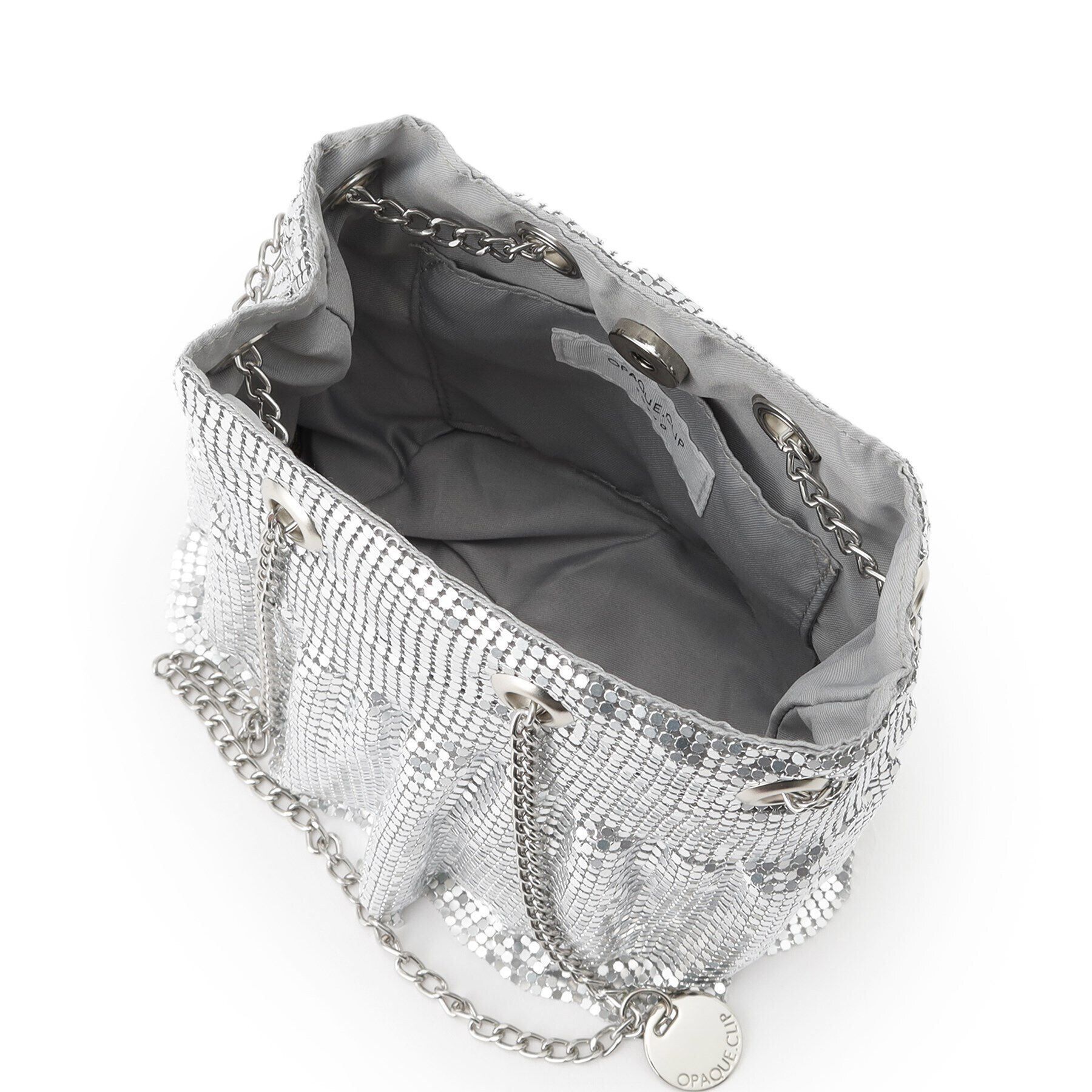 OPAQUE.CLIP「【2WAY】メタルメッシュフリルミニショルダーバッグ」|ショルダー・メッセンジャー|