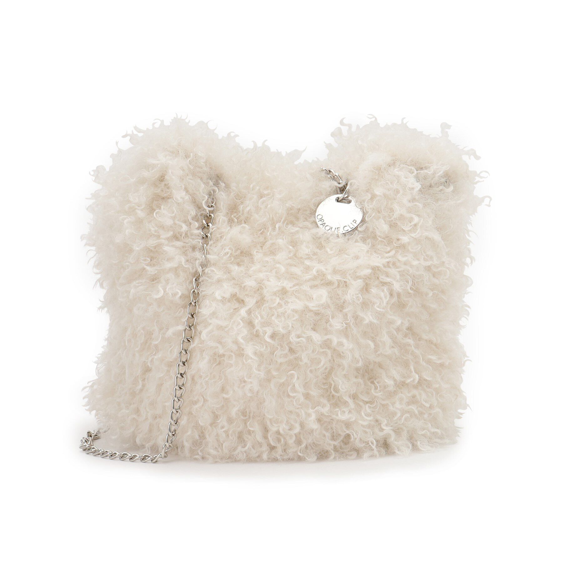 OPAQUE.CLIP「【2WAY】ラム風フェイクファーミニショルダーバッグ」|ショルダー・メッセンジャー|