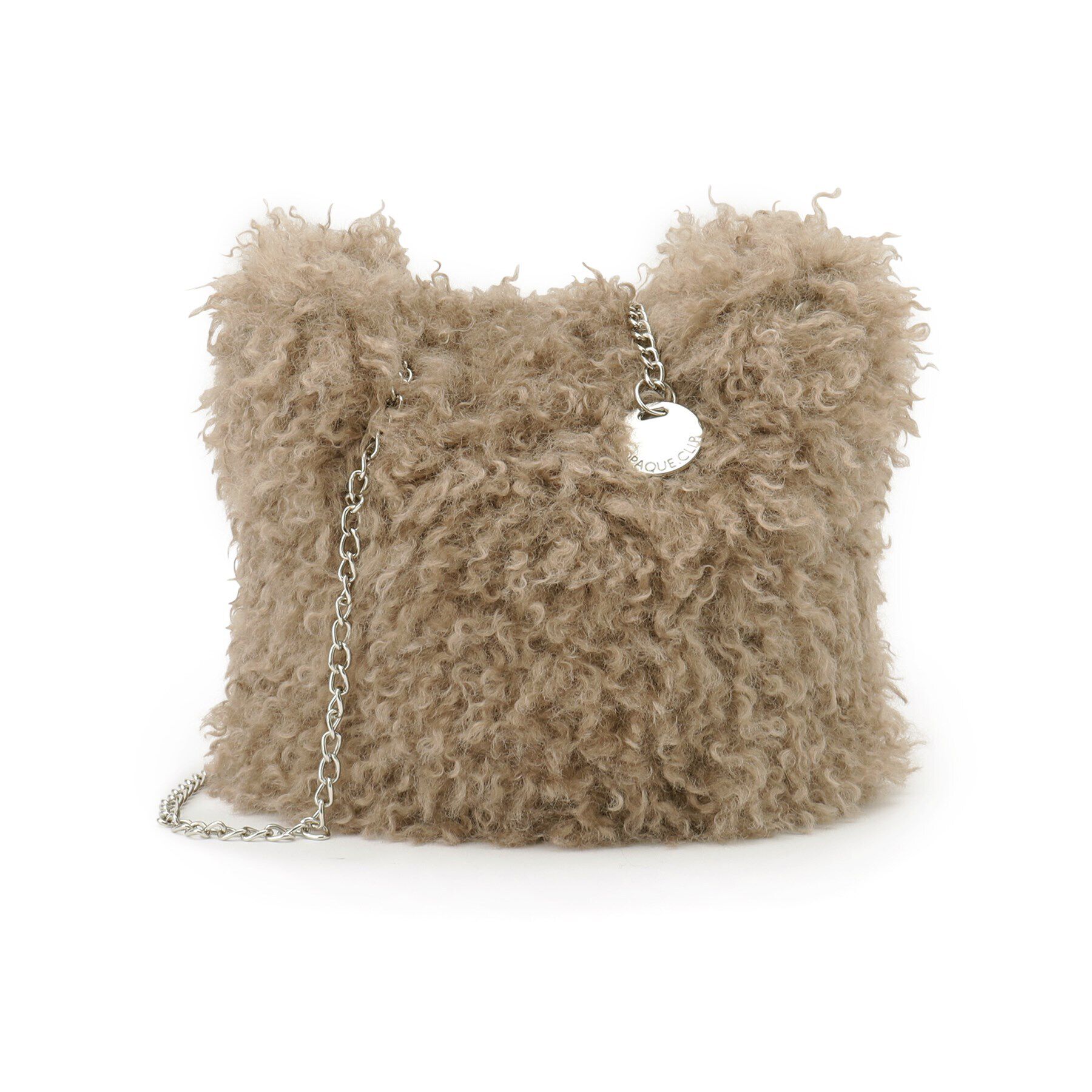 OPAQUE.CLIP「【2WAY】ラム風フェイクファーミニショルダーバッグ」|ショルダー・メッセンジャー|