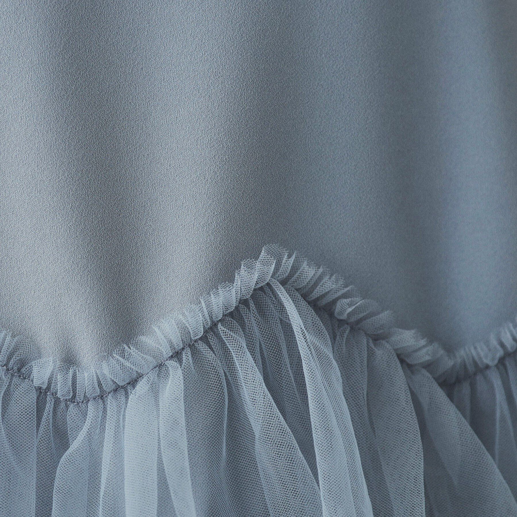 OPAQUE.CLIP「チュールドッキング ペプラムブラウス【洗濯機洗い可】」|シャツ・ブラウス|