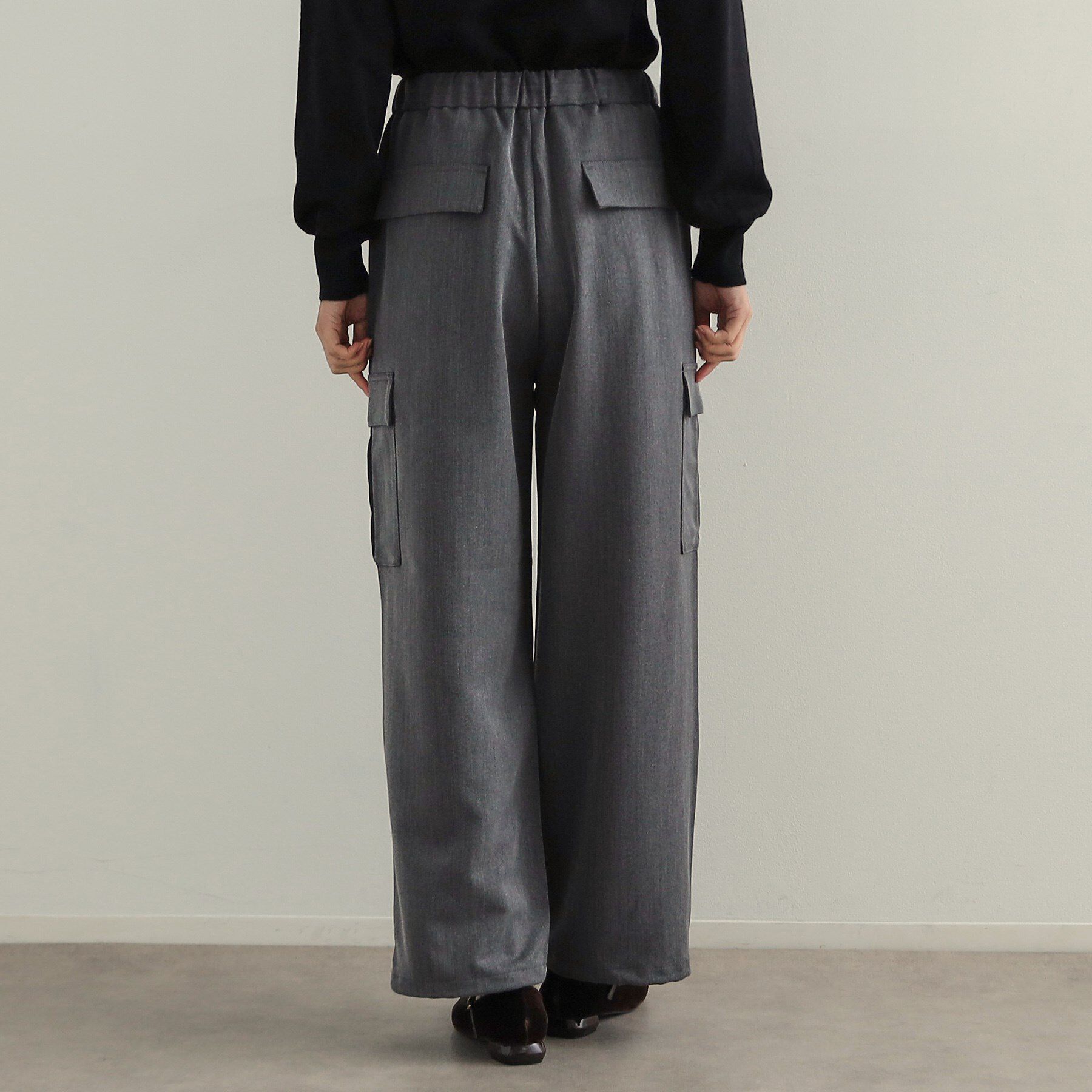 OPAQUE.CLIP「ヘリンボーンイージーカーゴパンツ【洗濯機洗い可】」|その他|