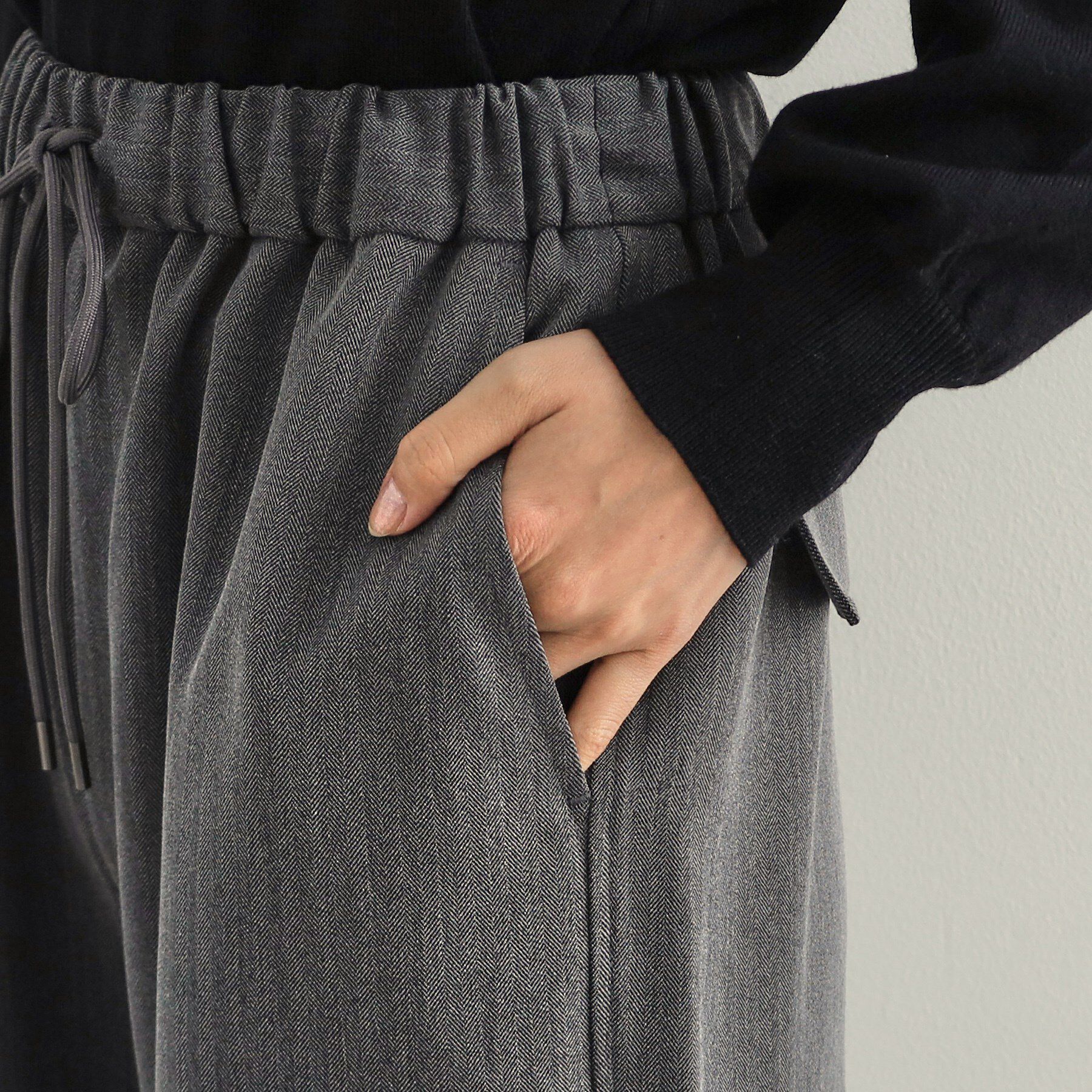 OPAQUE.CLIP「ヘリンボーンイージーカーゴパンツ【洗濯機洗い可】」|その他|