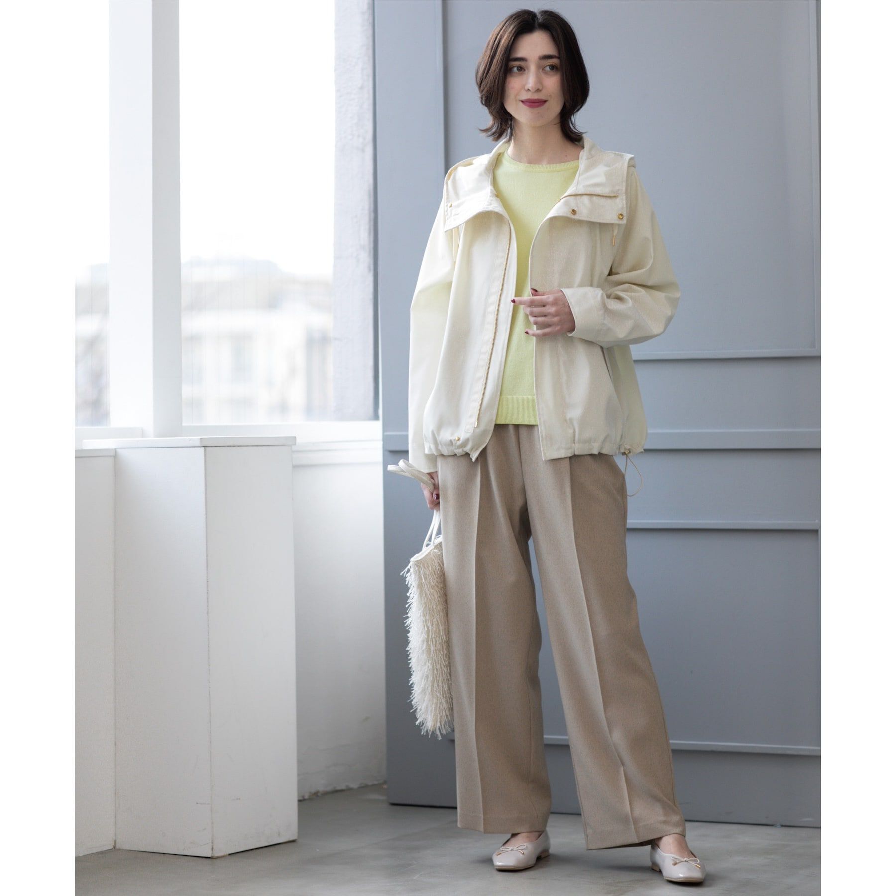 OPAQUE.CLIP「《SS-LLsize》美脚ストレッチイージーワイドパンツ【洗濯機洗い可/防シワ】」|その他|