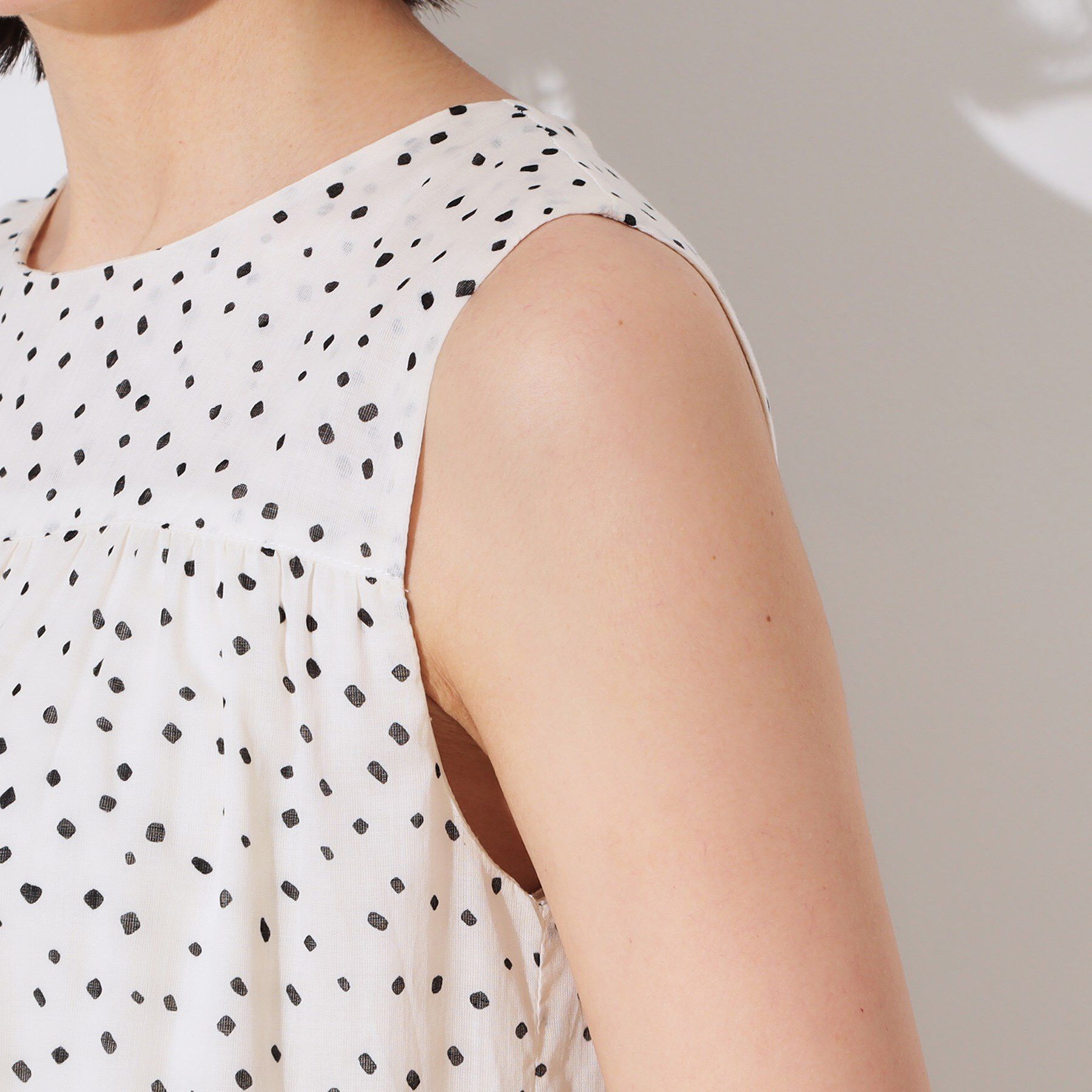 OPAQUE.CLIP「《Can Cam掲載》ティアードマキシドレス/オーガニックコットン混【洗濯機洗い可】」|ワンピース|