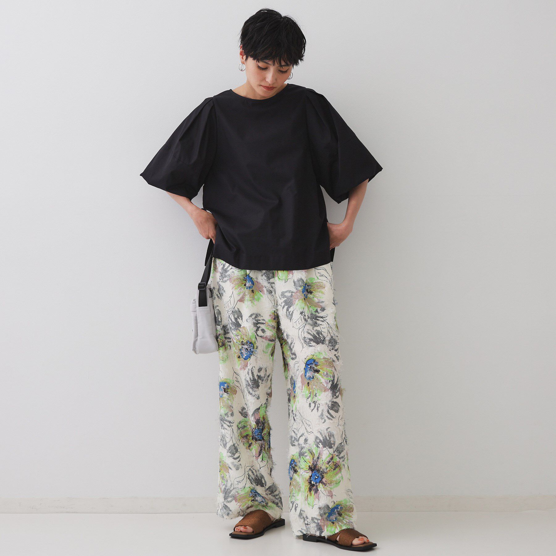 OPAQUE.CLIP「バルーンスリーブブラウス【洗濯機洗い可】」|シャツ・ブラウス|