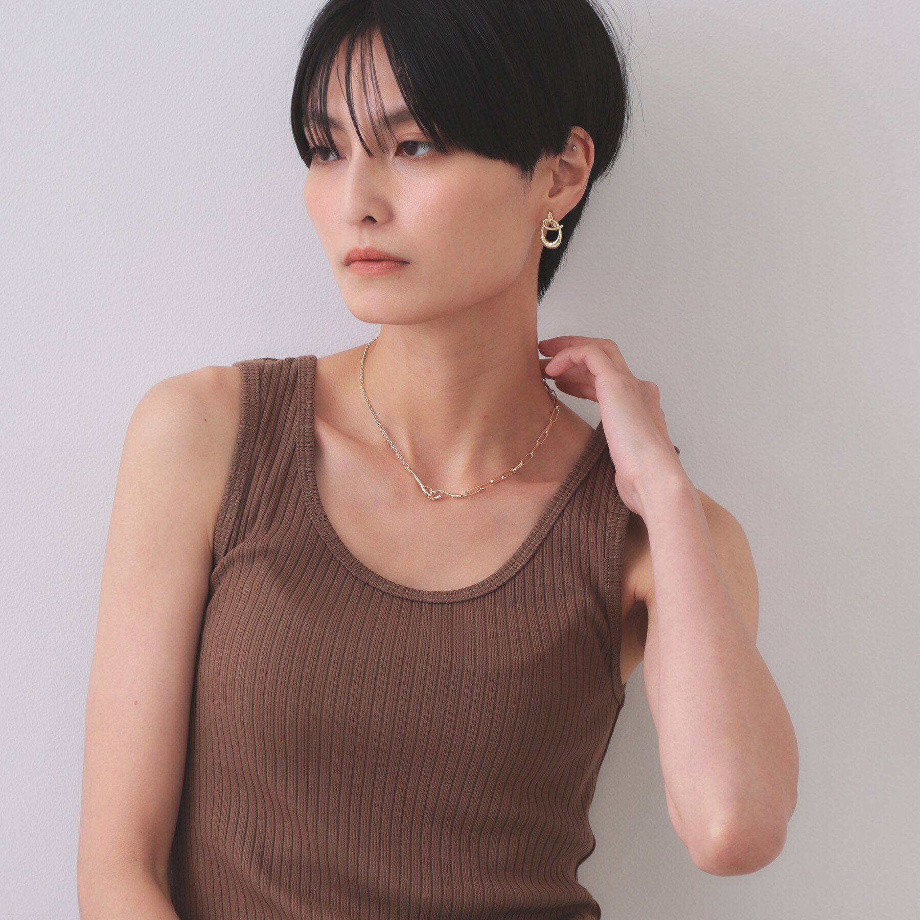 OPAQUE.CLIP「チェーンフックネックレス」|ネックレス|