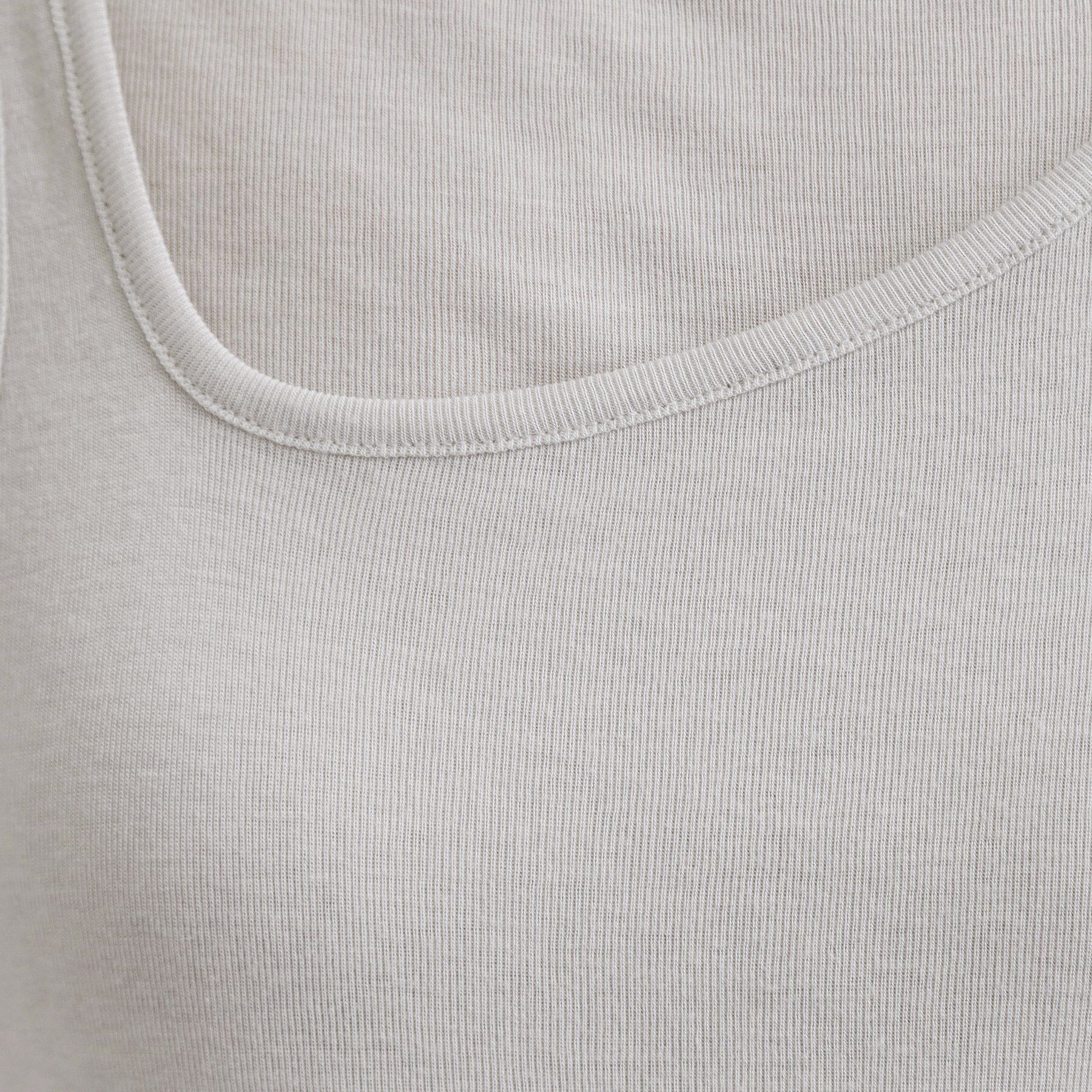 OPAQUE.CLIP「【es】シアーリブアシメレイヤードカットソー」|Tシャツ・カットソー|