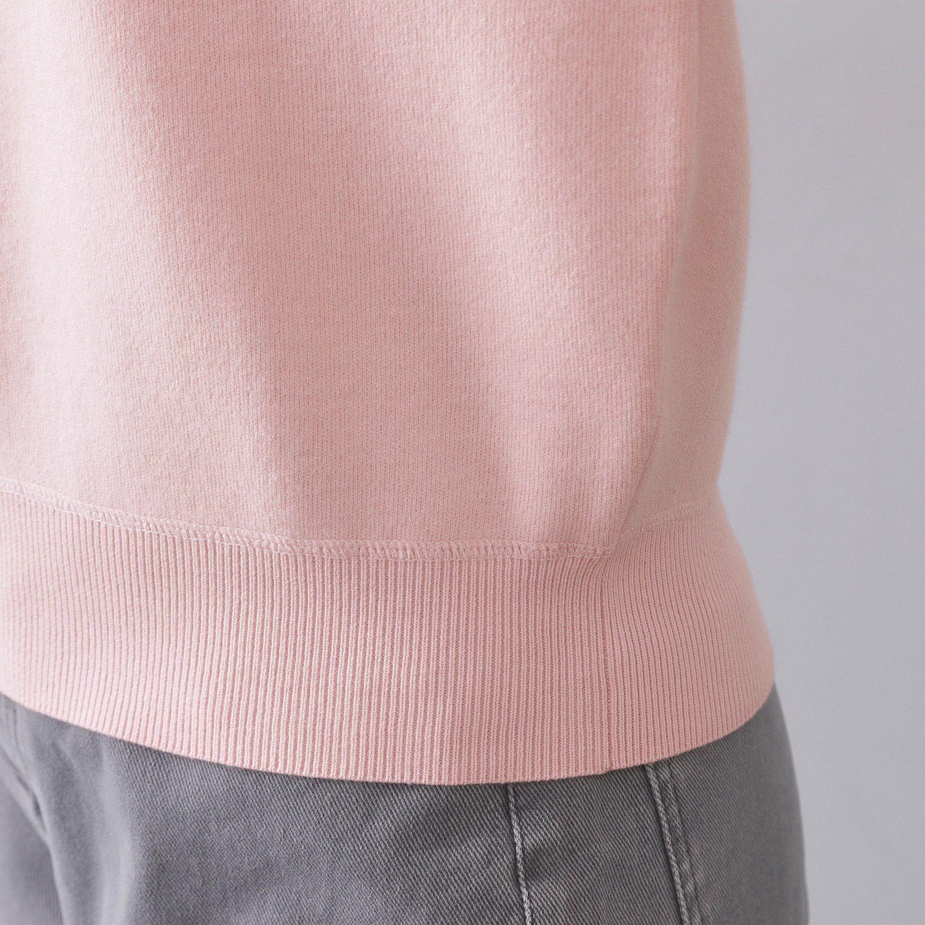 OPAQUE.CLIP「スウェットライクニット【洗濯機OK】」|ニット・セーター|