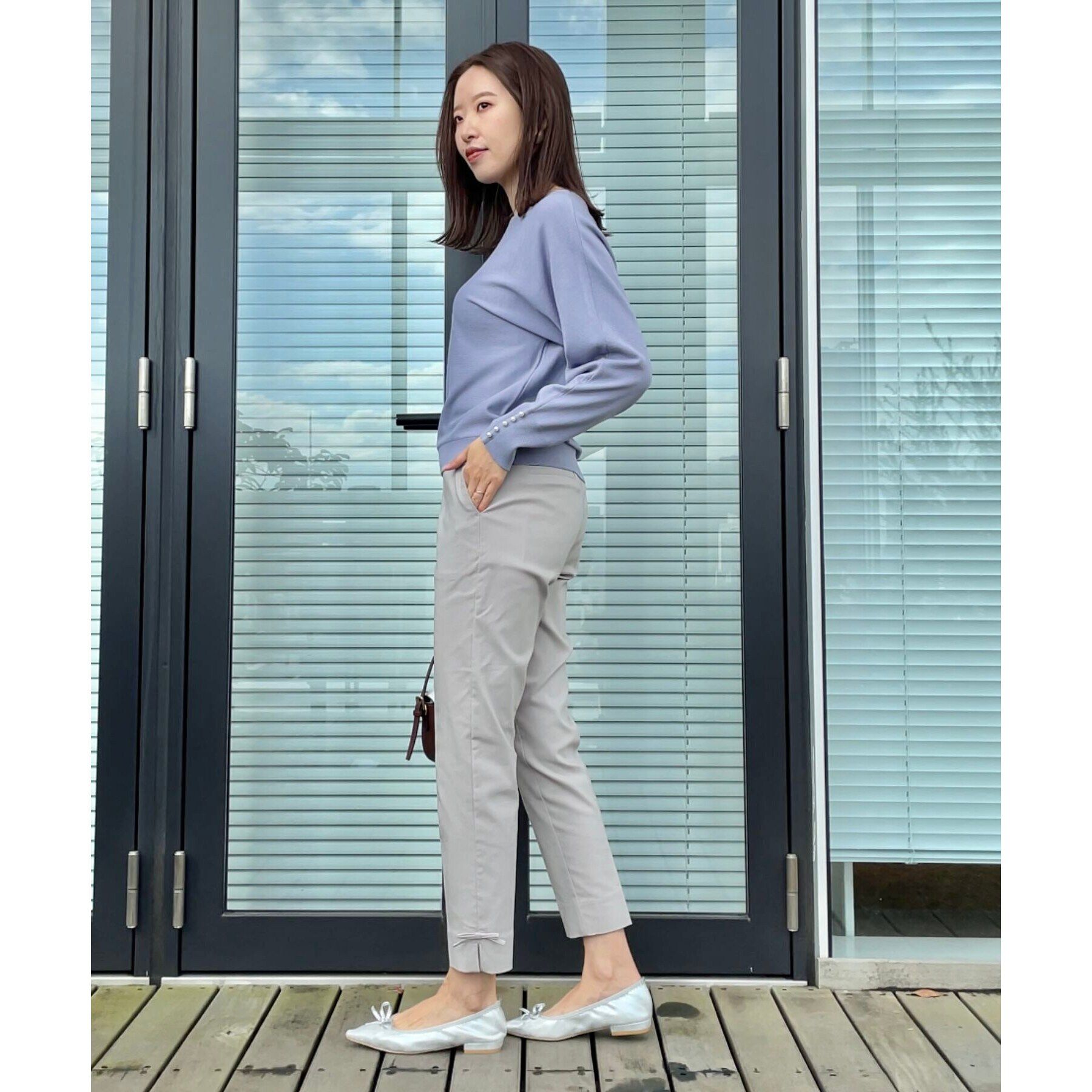 Couture broach「【ラクチンきれい見えパンツ】リボンハイパーストレッチパンツ」|その他|