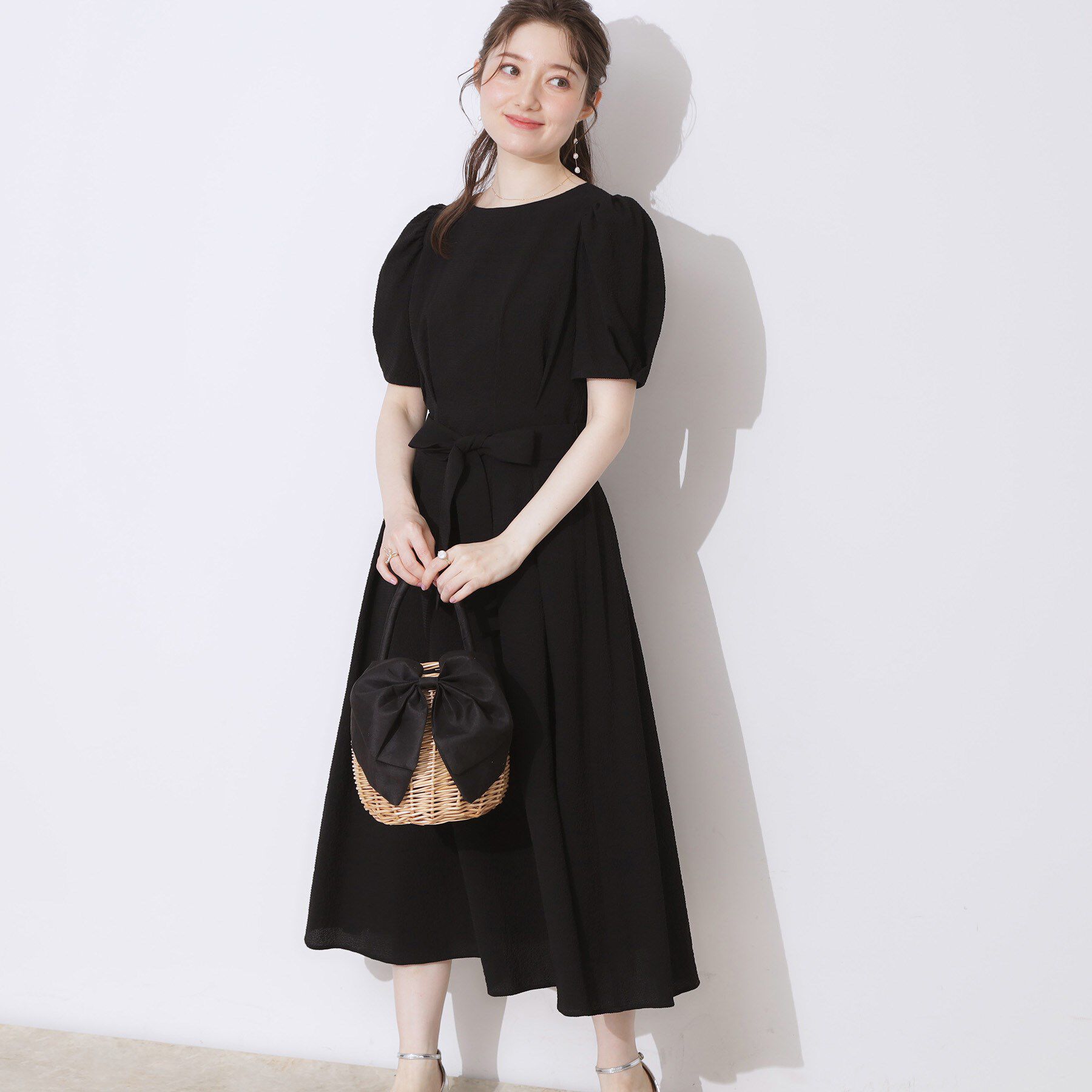 Couture broach「【細見え・キレイめ】サッカータックワンピース」|ワンピース|