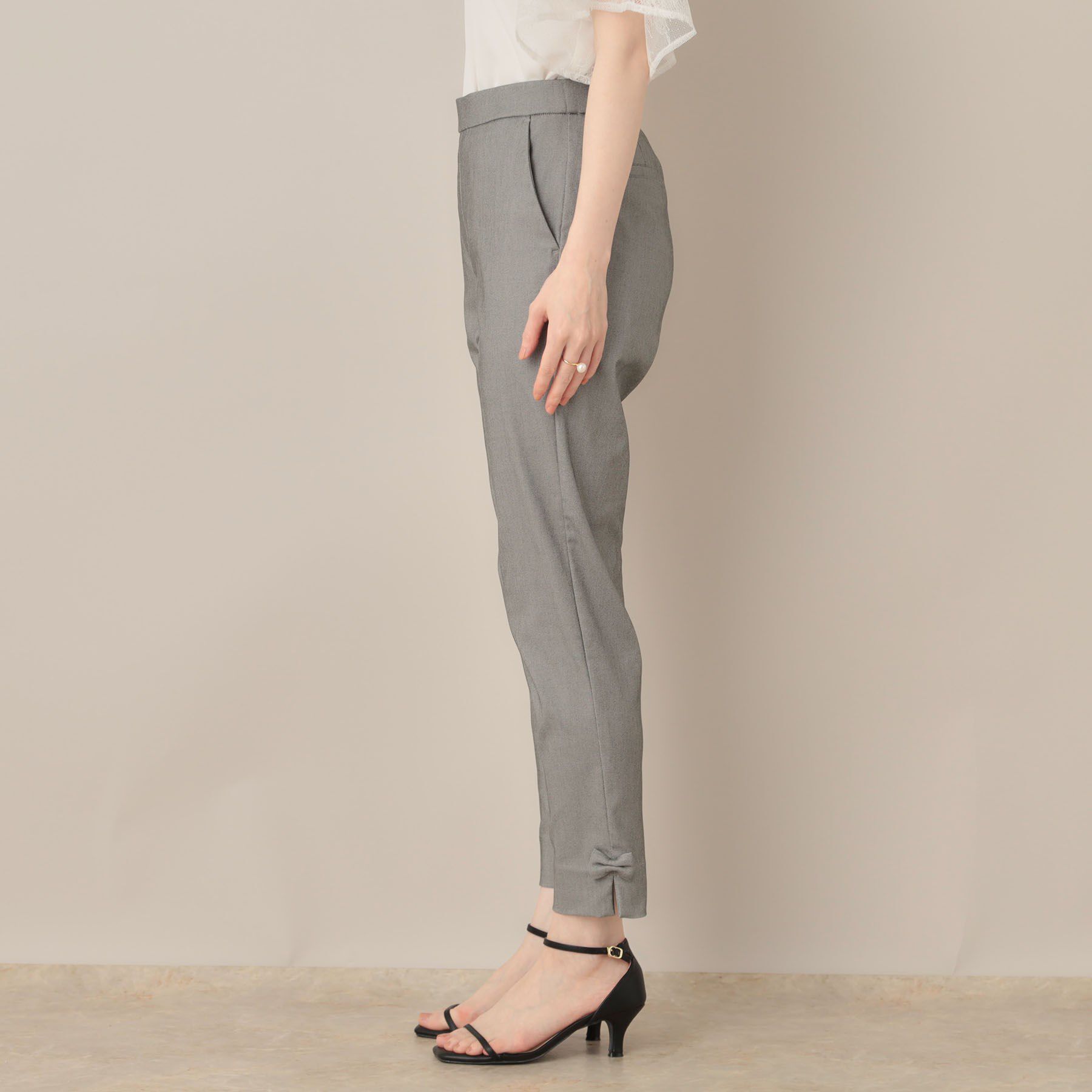 Couture broach「【らくちん・キレイ見え】リボンハイパーストレッチパンツ」|その他|