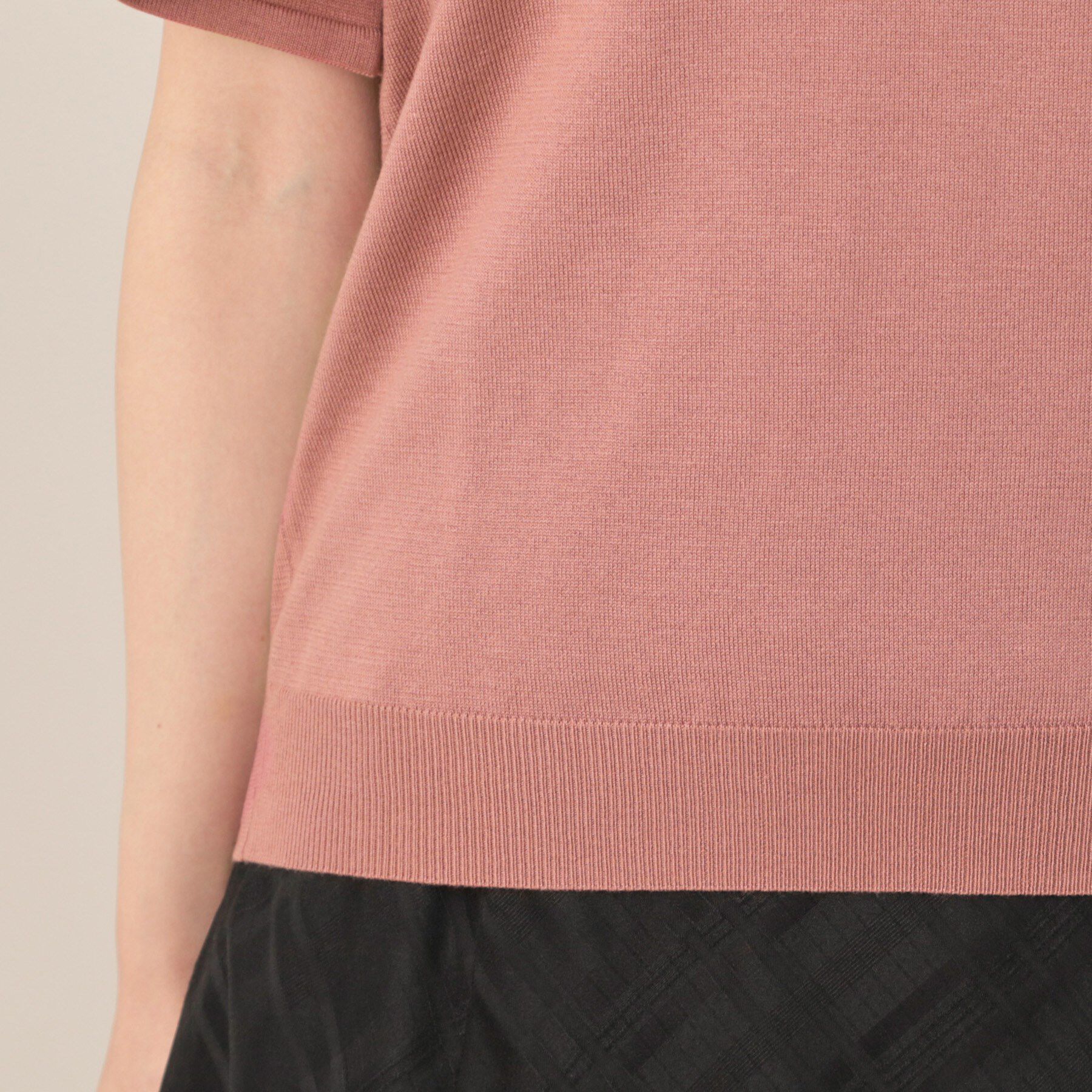 Couture broach「【フェミニン・5分袖・通勤】配色フレアスリーブニット」|ニット・セーター|